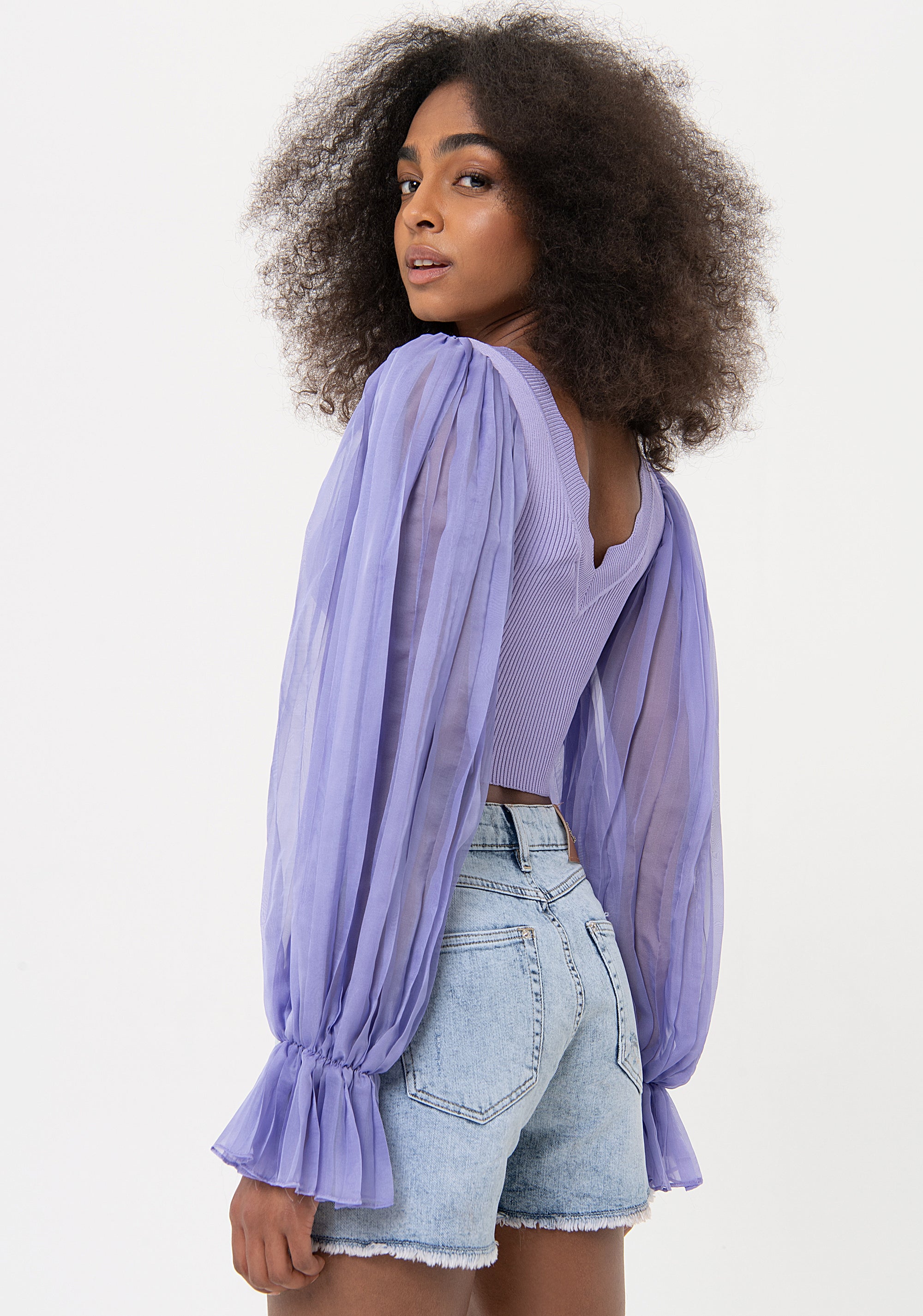 Maglia slim cropped a costine FR24ST7011K416F9-510 Fracomina