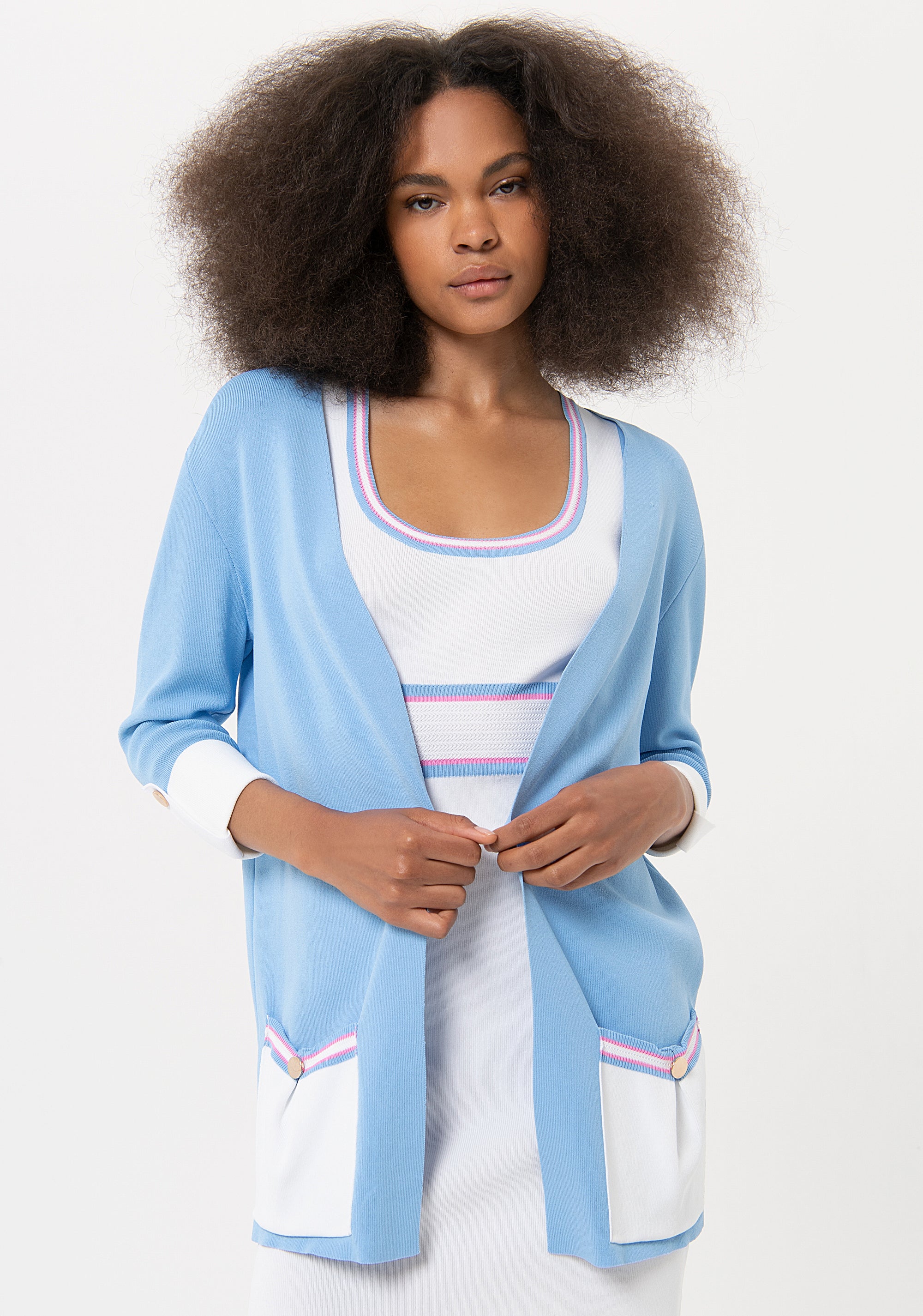 Cardigan over aperto FR24ST8006K41601 Fracomina