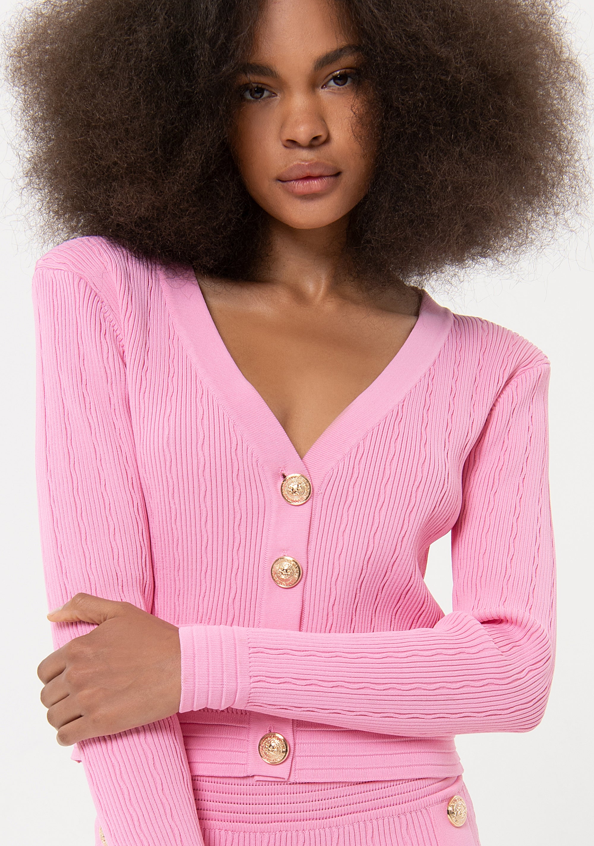Cardigan slim a costine FR24ST8013K41601-183 Fracomina