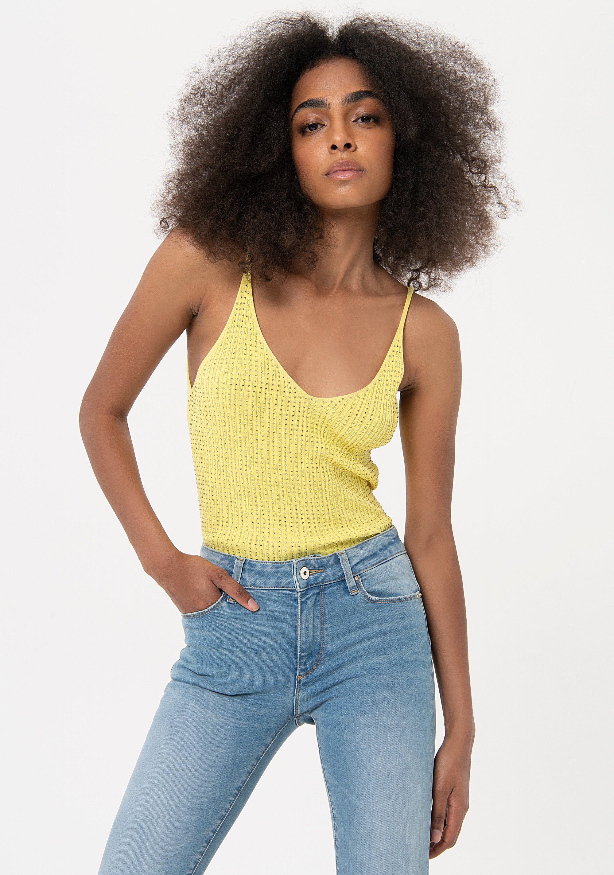 Jeans skinny effetto push up in denim con lavaggio vintage FR24SV9002D401R9-337 Fracomina