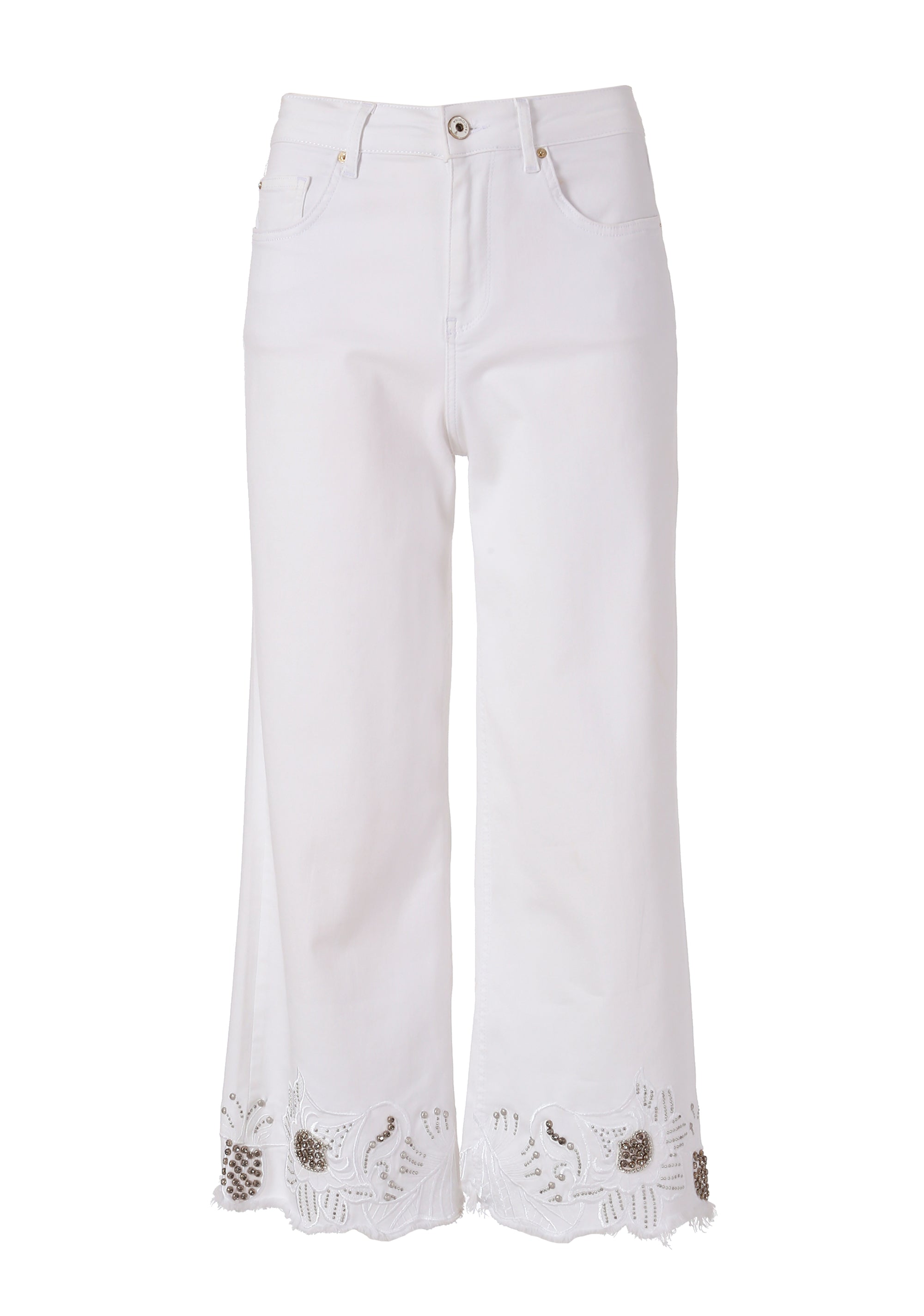 Pantaloni cropped in bull FR24SVB006W61501 Fracomina
