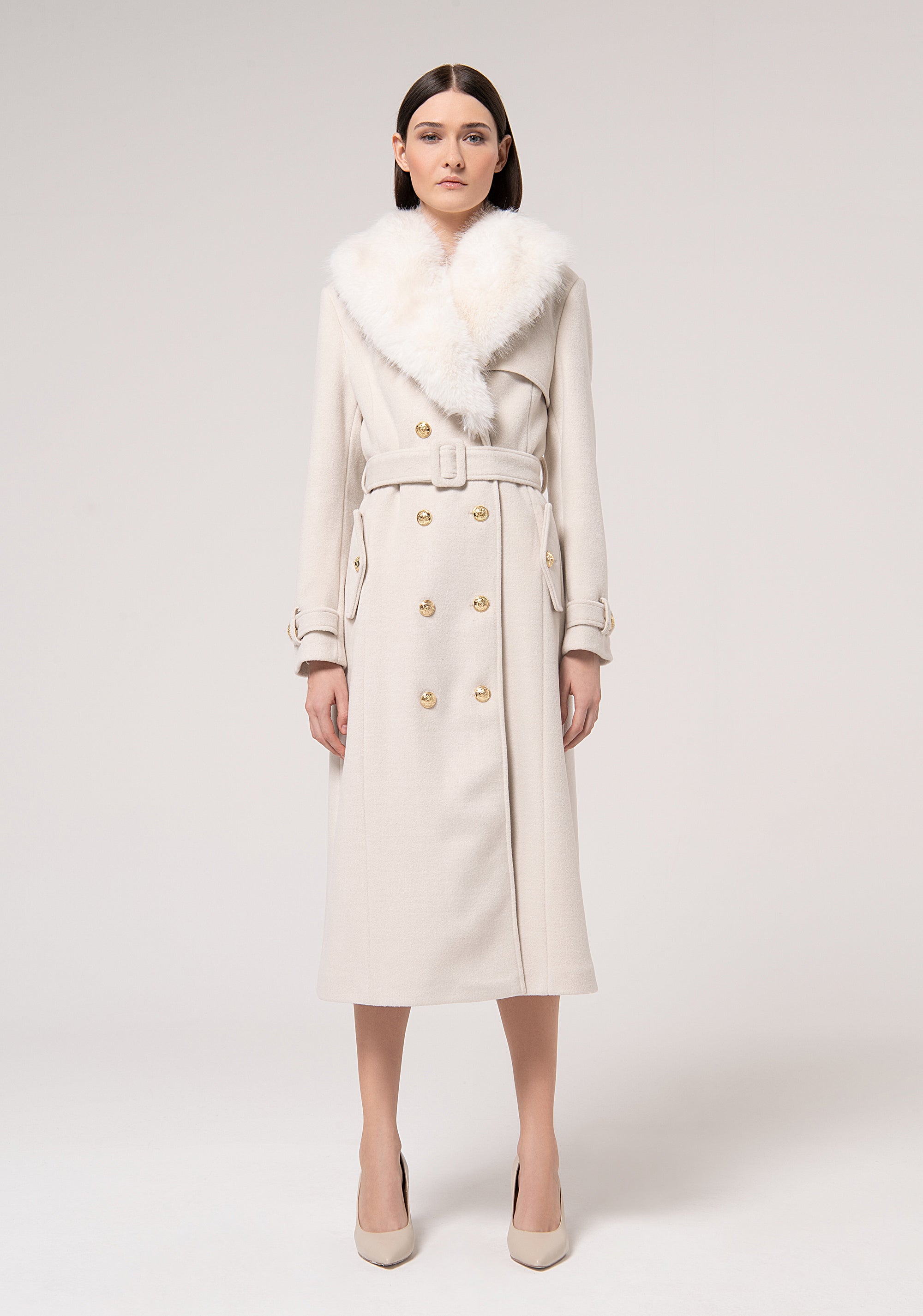 Cappotto regular lungo doppiopetto FR24WC1015W57901 FRACOMINA