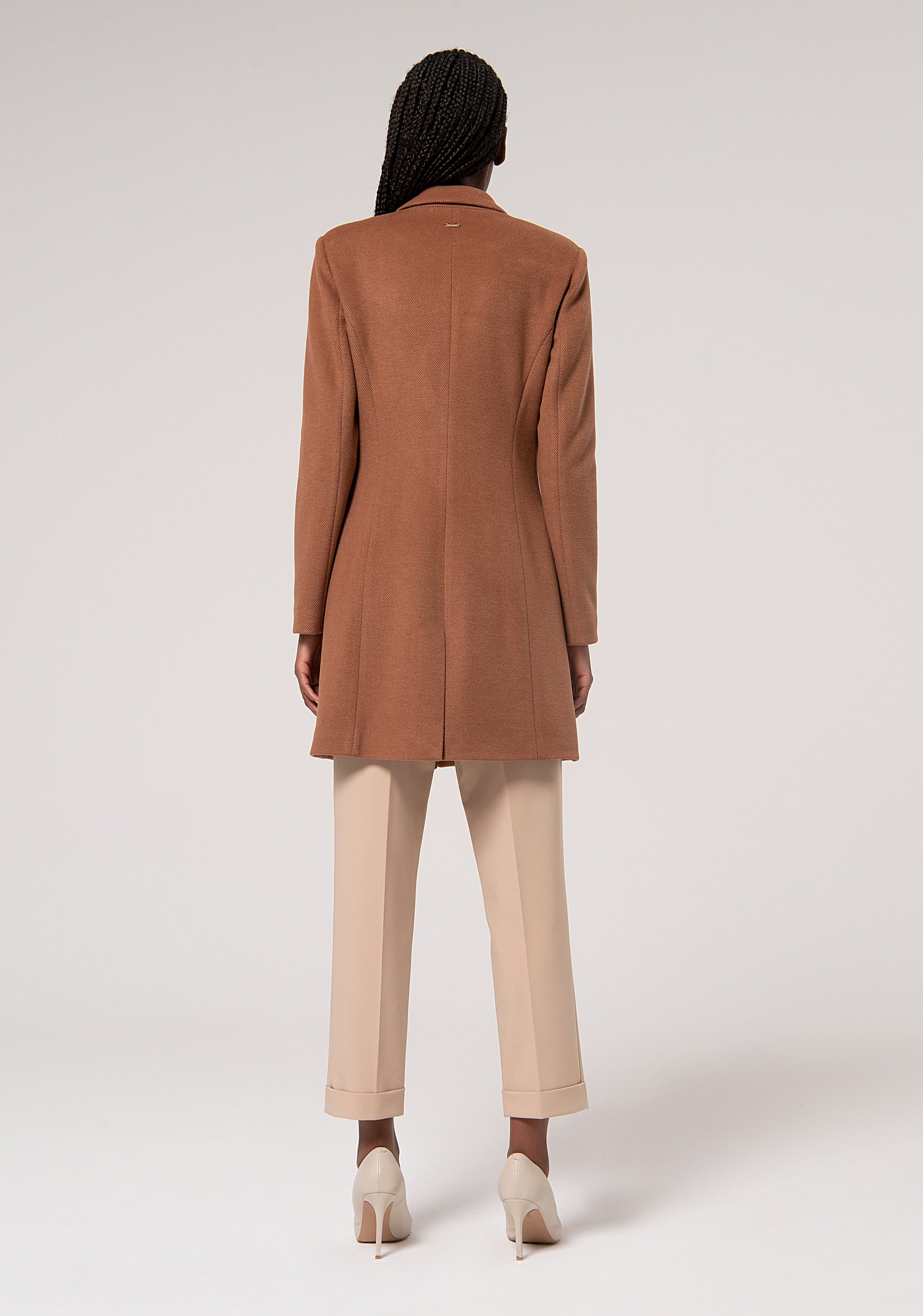 Cappotto slim monopetto