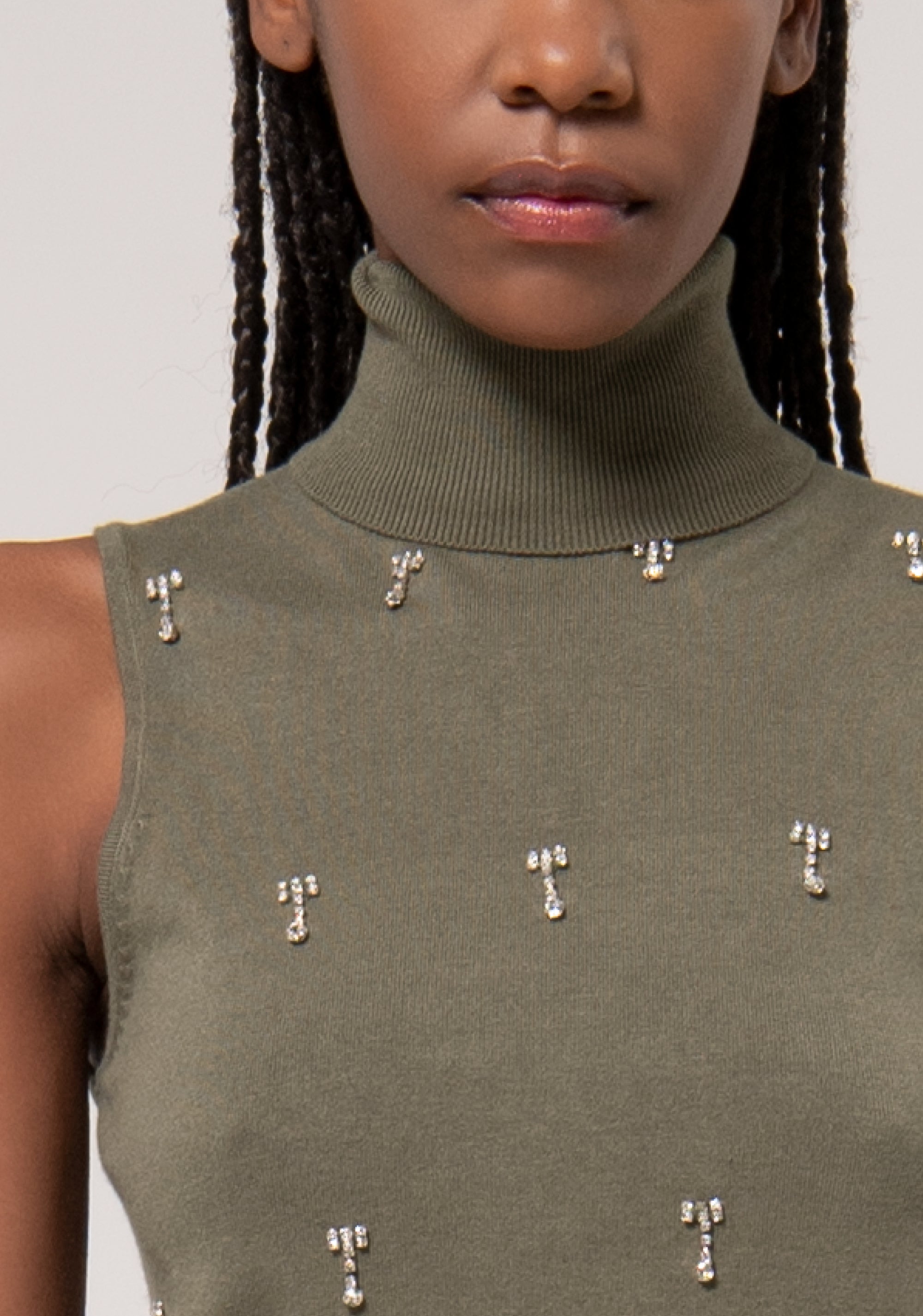 Top senza maniche in maglia FR24WT4005K410R9-205 Fracomina