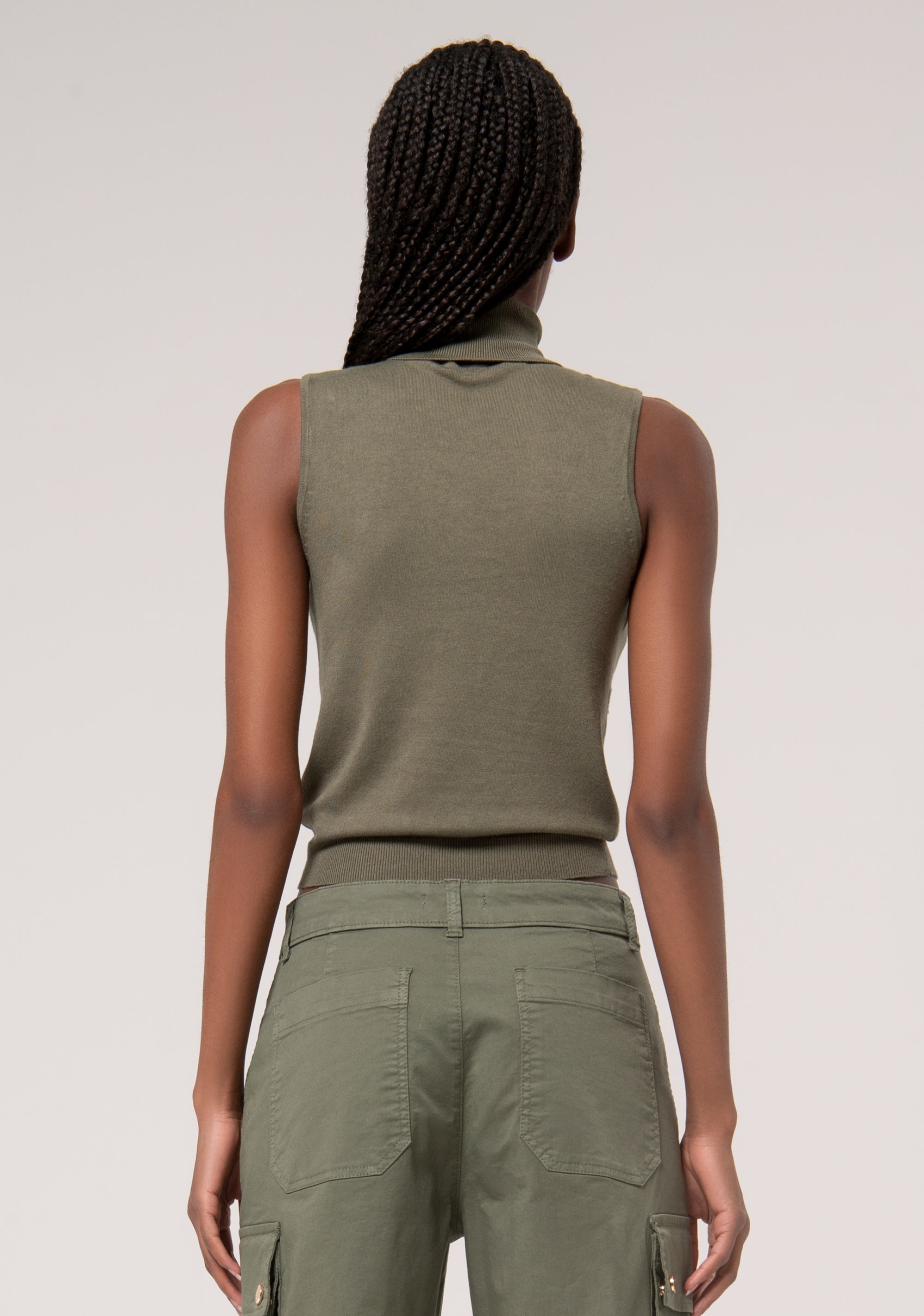 Top senza maniche in maglia FR24WT4005K410R9-205 Fracomina