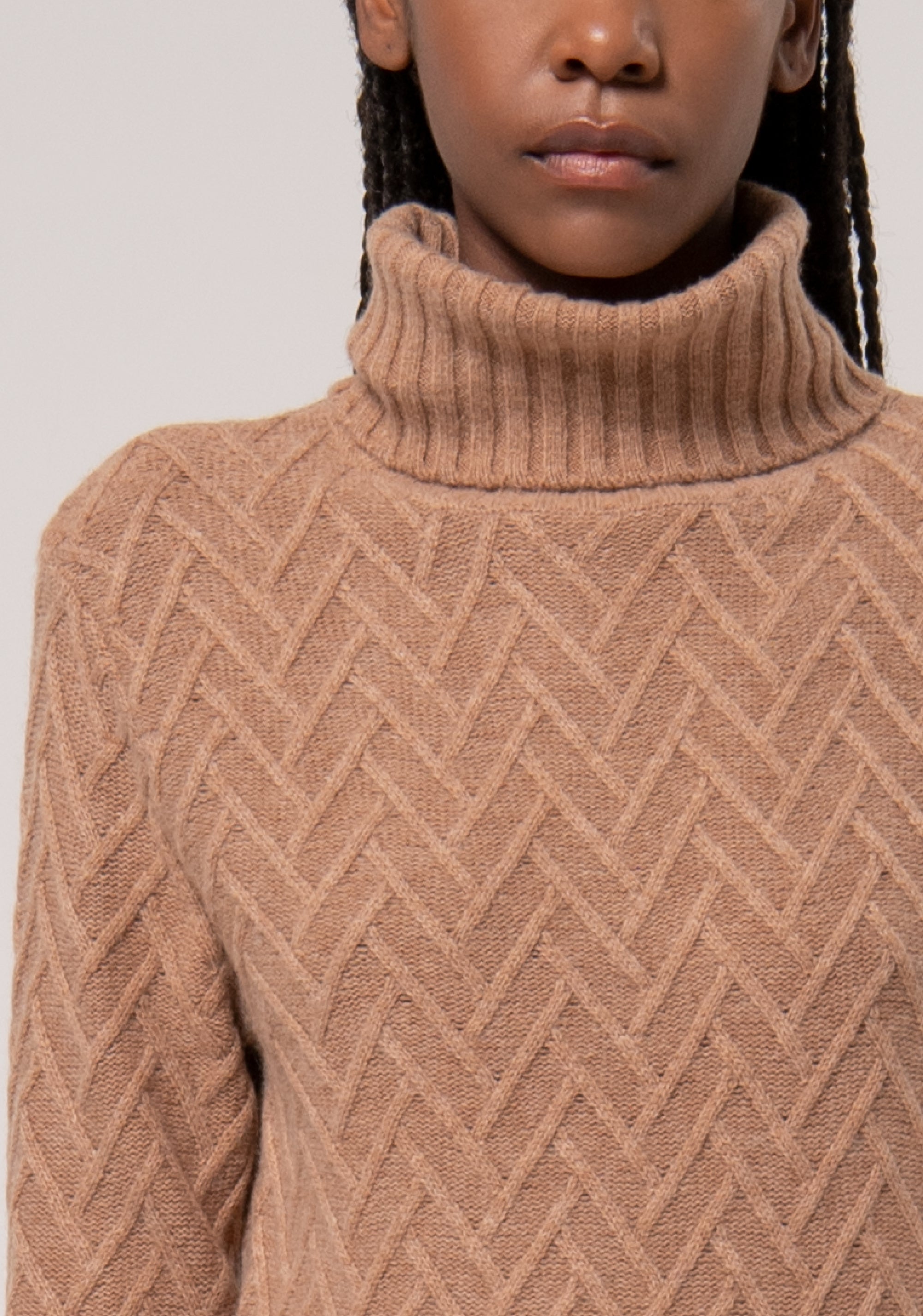 Maglia regular in lana e cachemire con punto zig-zag FR24WT7024K53201-E44 Fracomina