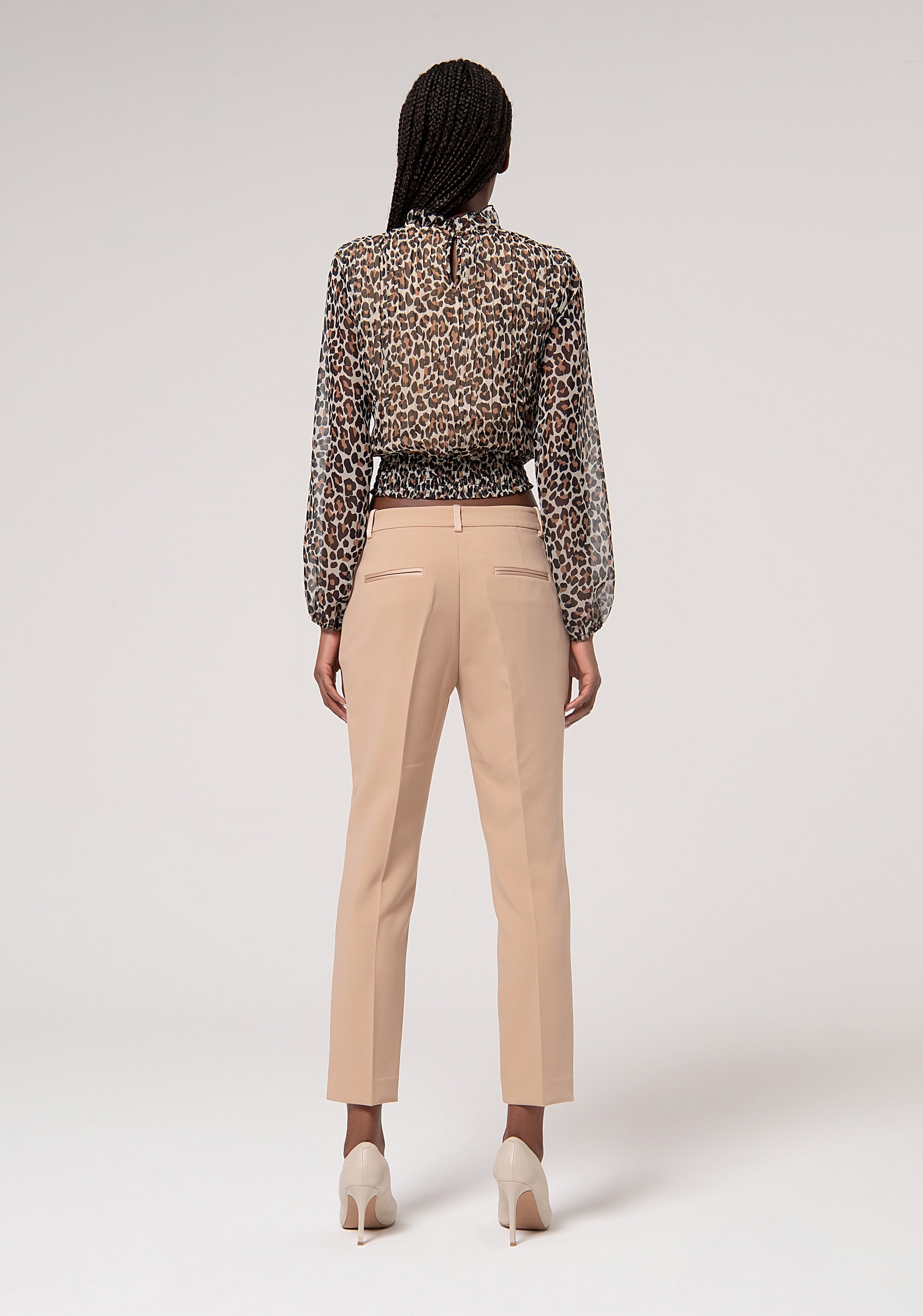 Pantalone chino regular in tessuto stretch