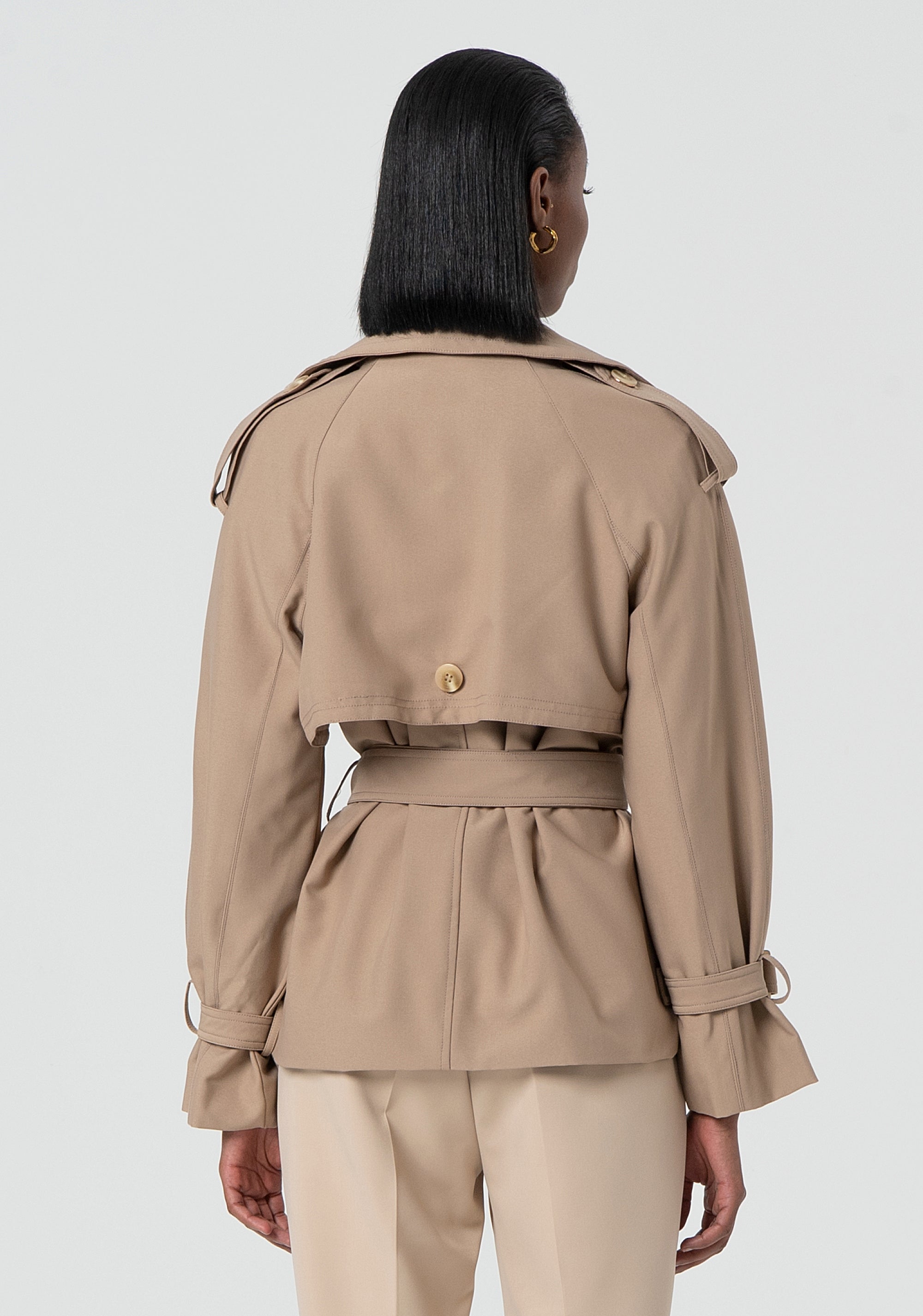 Trench regular in tessuto tecnico FR25SC7002O41901-208 Fracomina