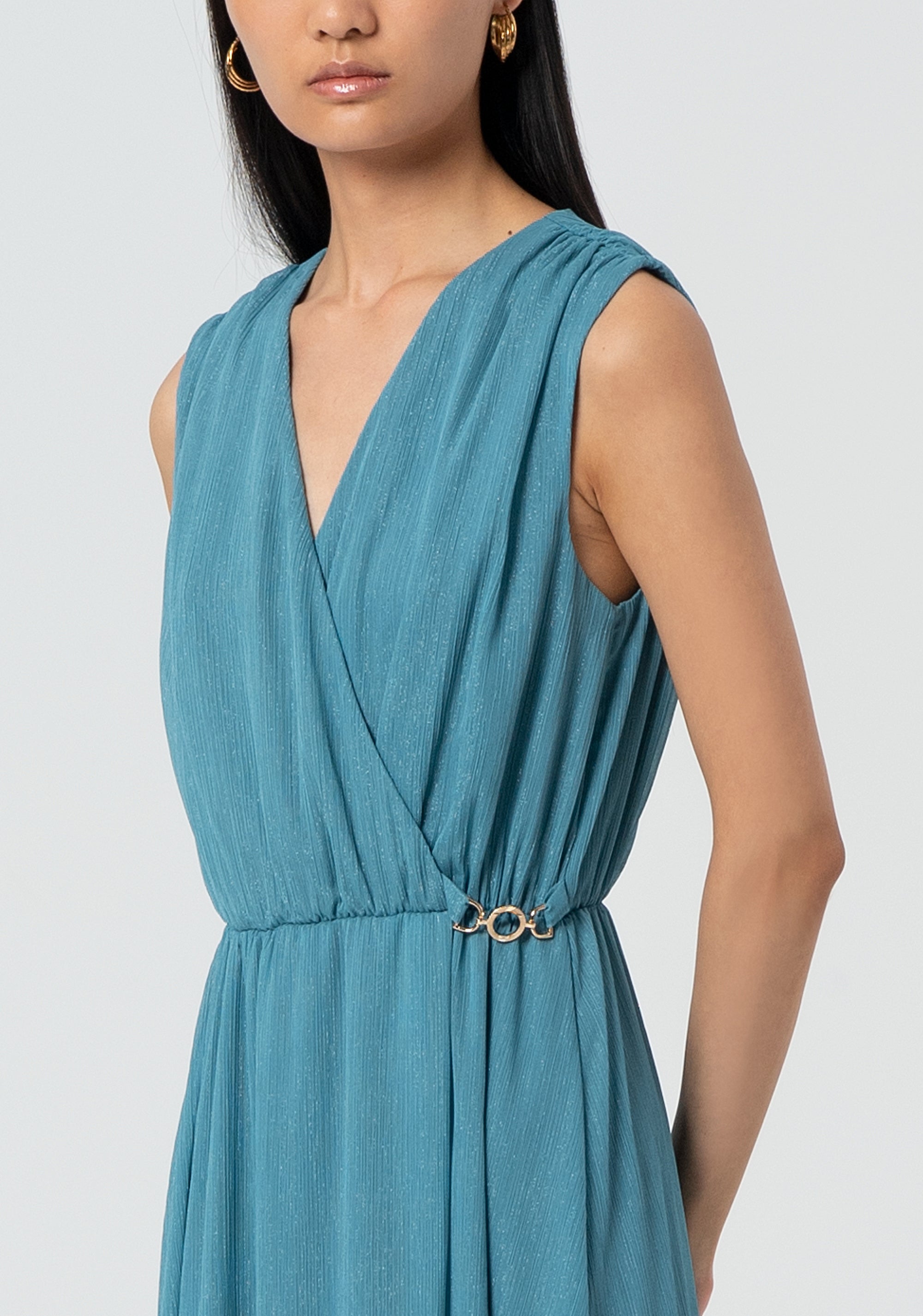 Abito senza maniche lungo con lurex FR25SD3012W776Q7-Q96 Fracomina