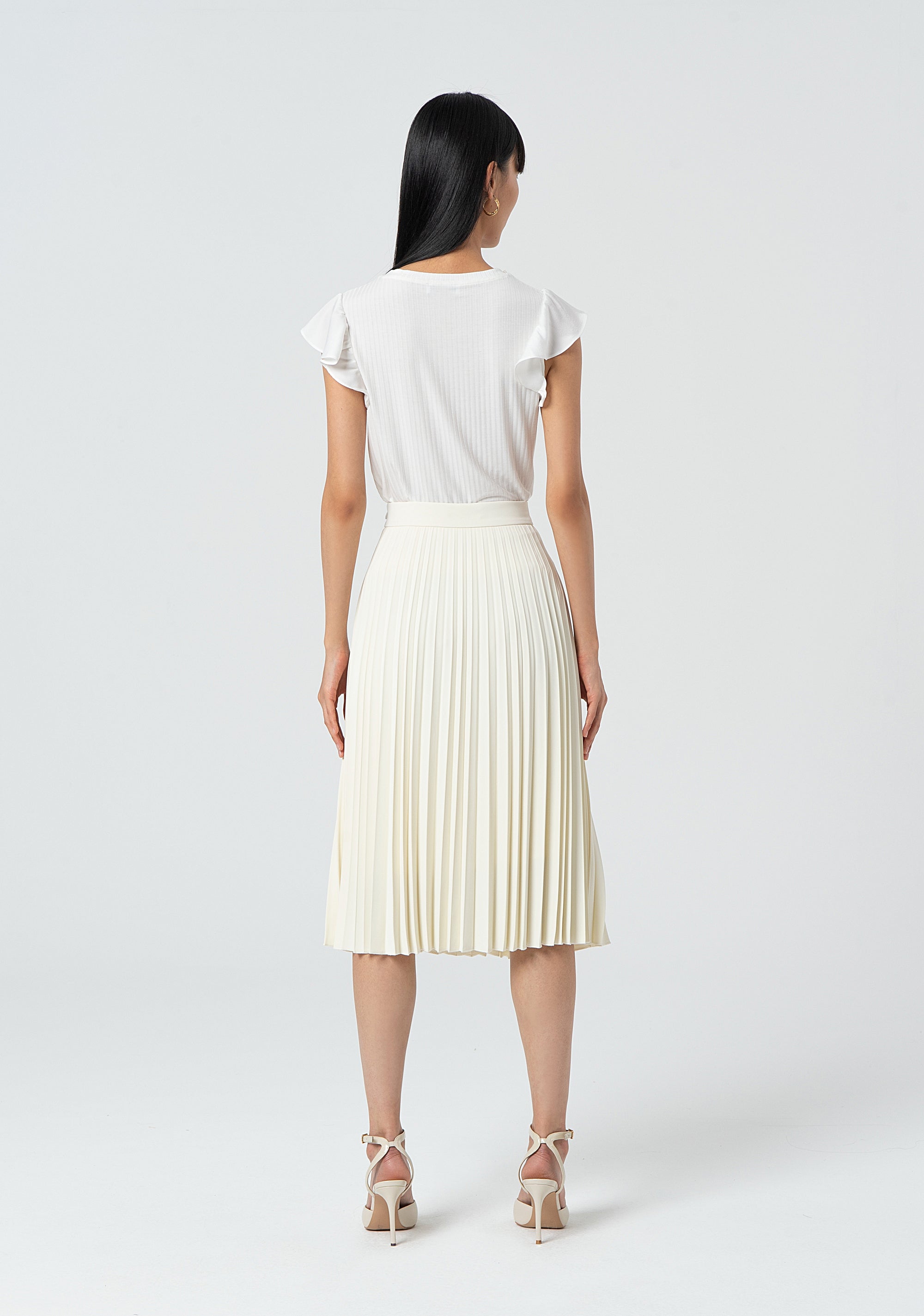 Gonna svasata mini plissettata FR25SG2001W436F9-108 Fracomina