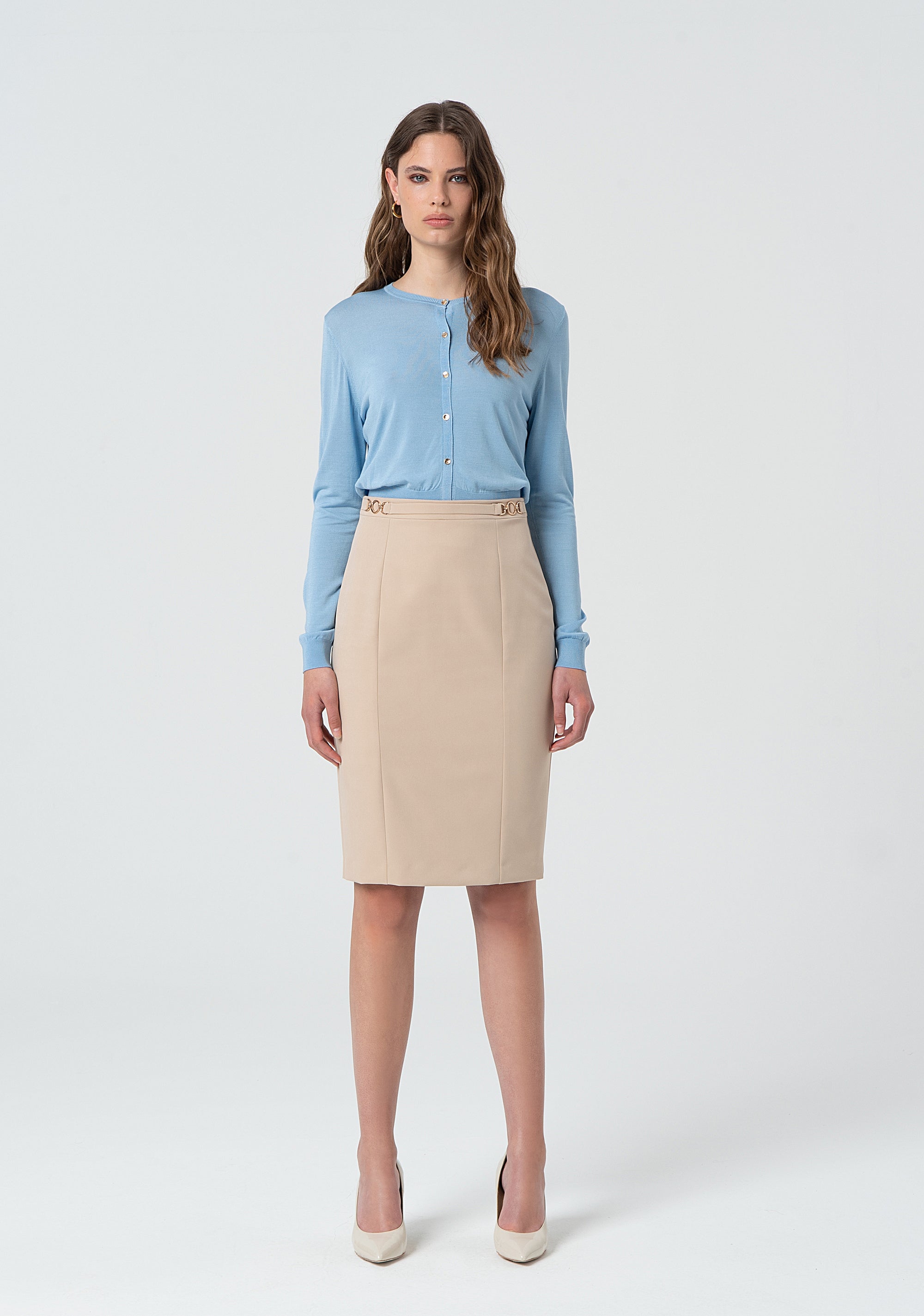 Gonna aderente a tubino midi FR25SG2004W42901-208 Fracomina