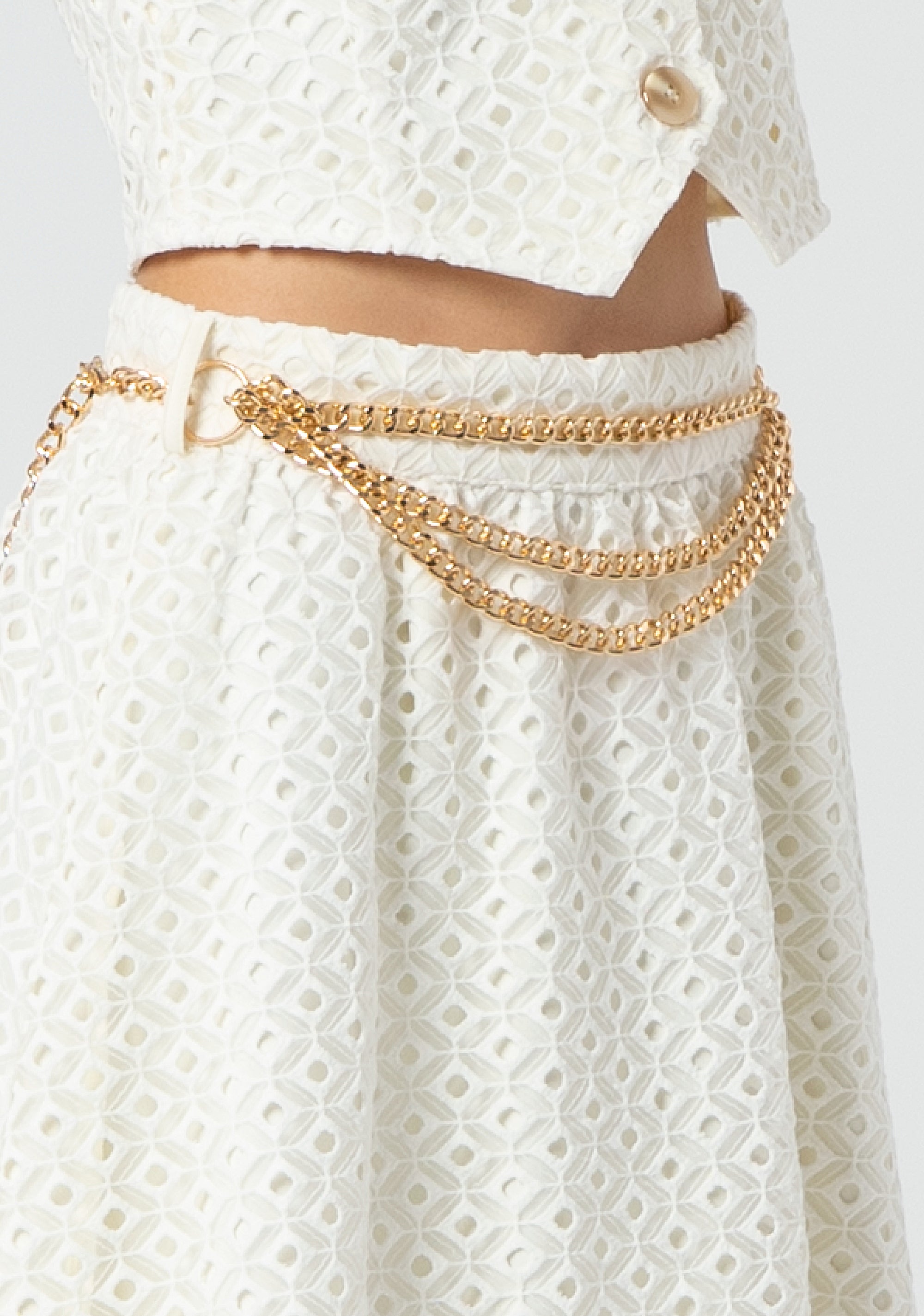 Gonna svasata midi in pizzo San Gallo FR25SG2006W772G1-108 Fracomina