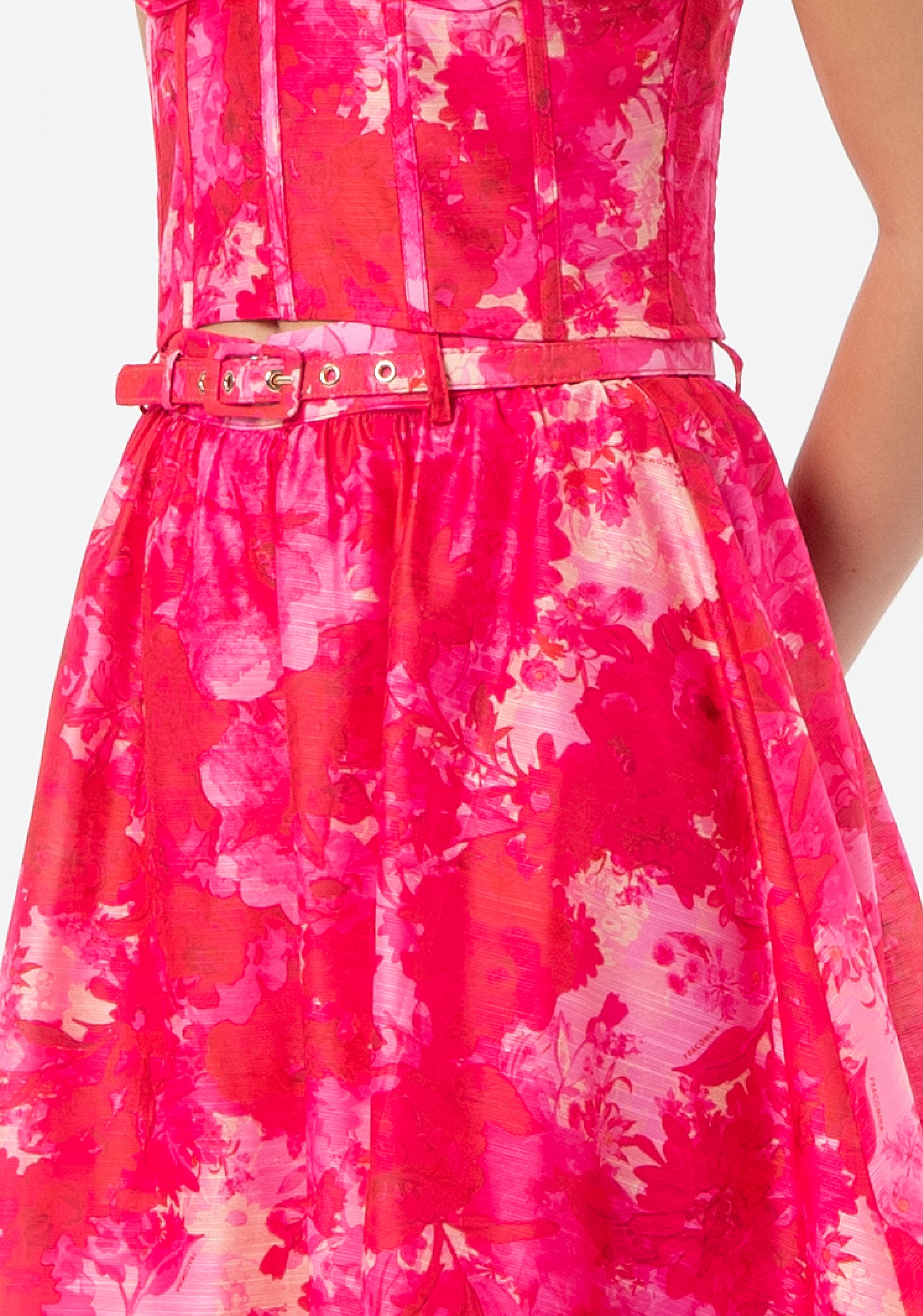 Gonna svasata midi in fantasia astratta FR25SG2012W775U6-G88 Fracomina