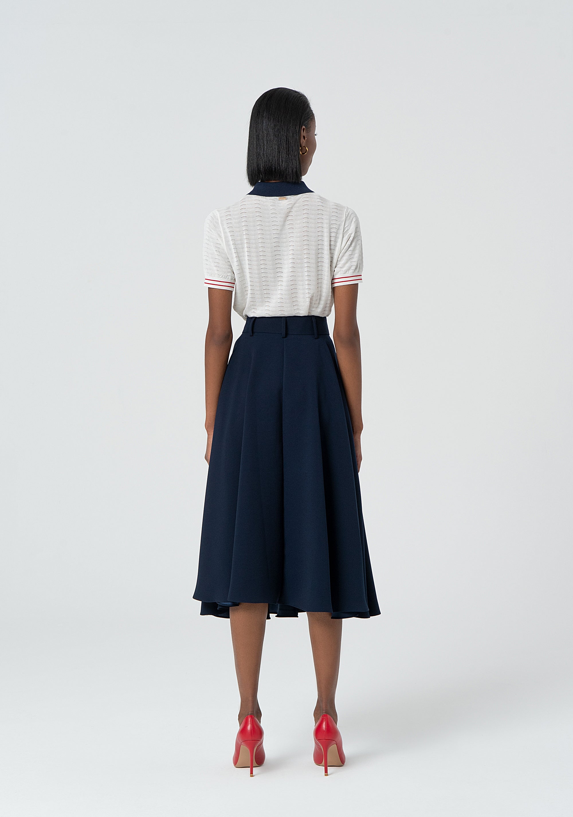 Gonna ampia midi FR25SG2014W46001-117 Fracomina