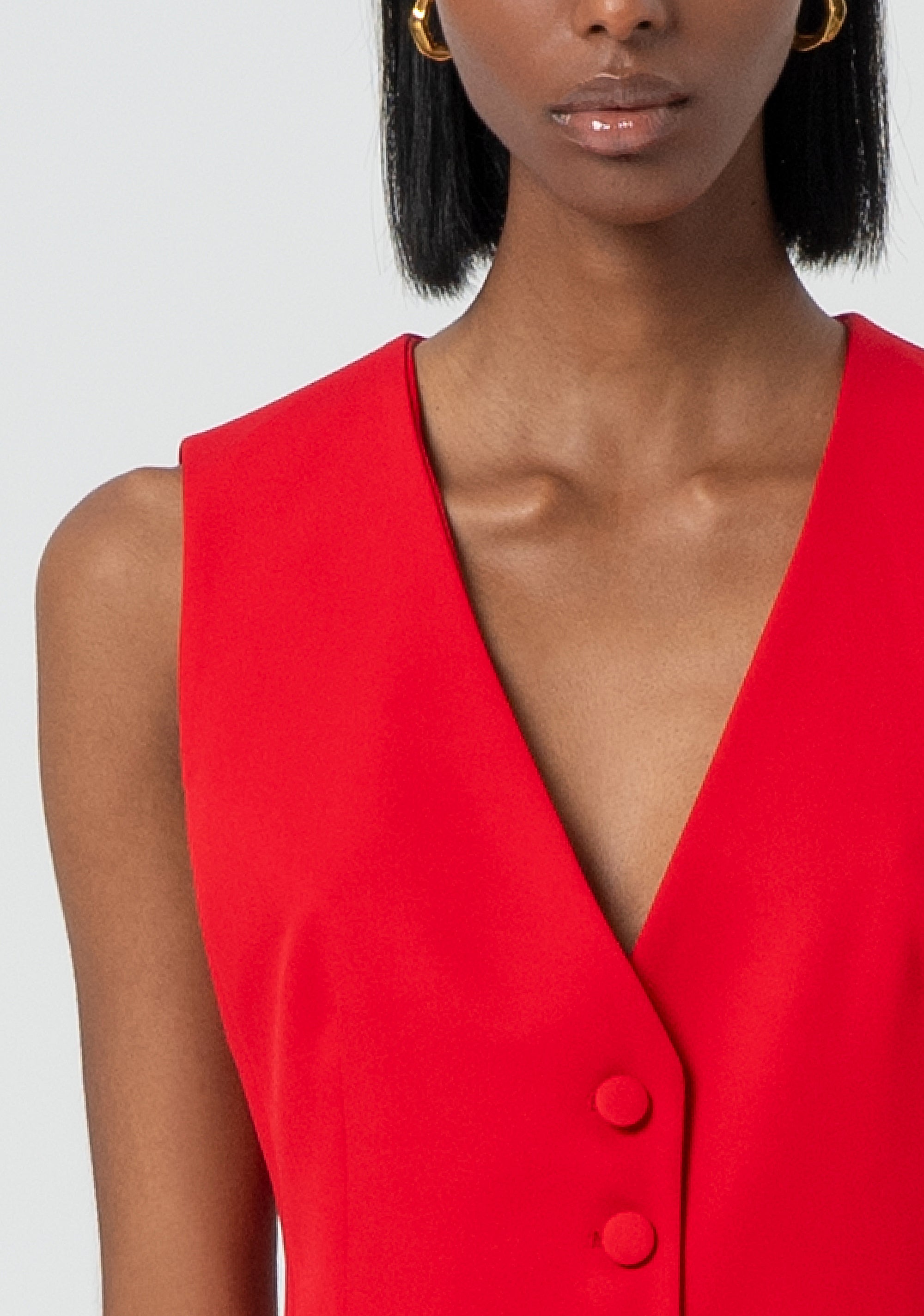 Gilet cropped in tessuto elegante FR25SJ5009W42901-234 Fracomina