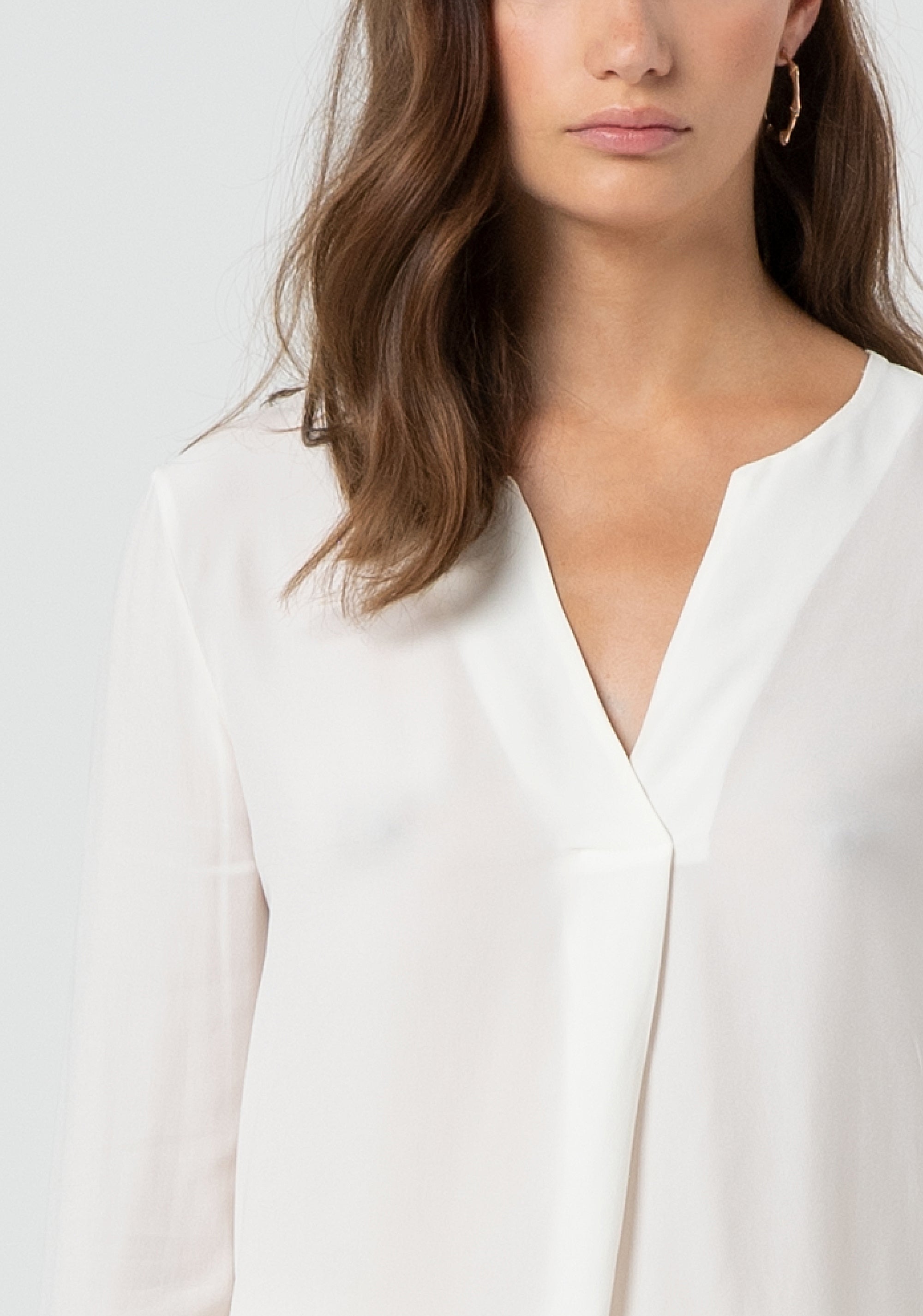 Blusa regular con seta FR25ST1010W77401-108 Fracomina