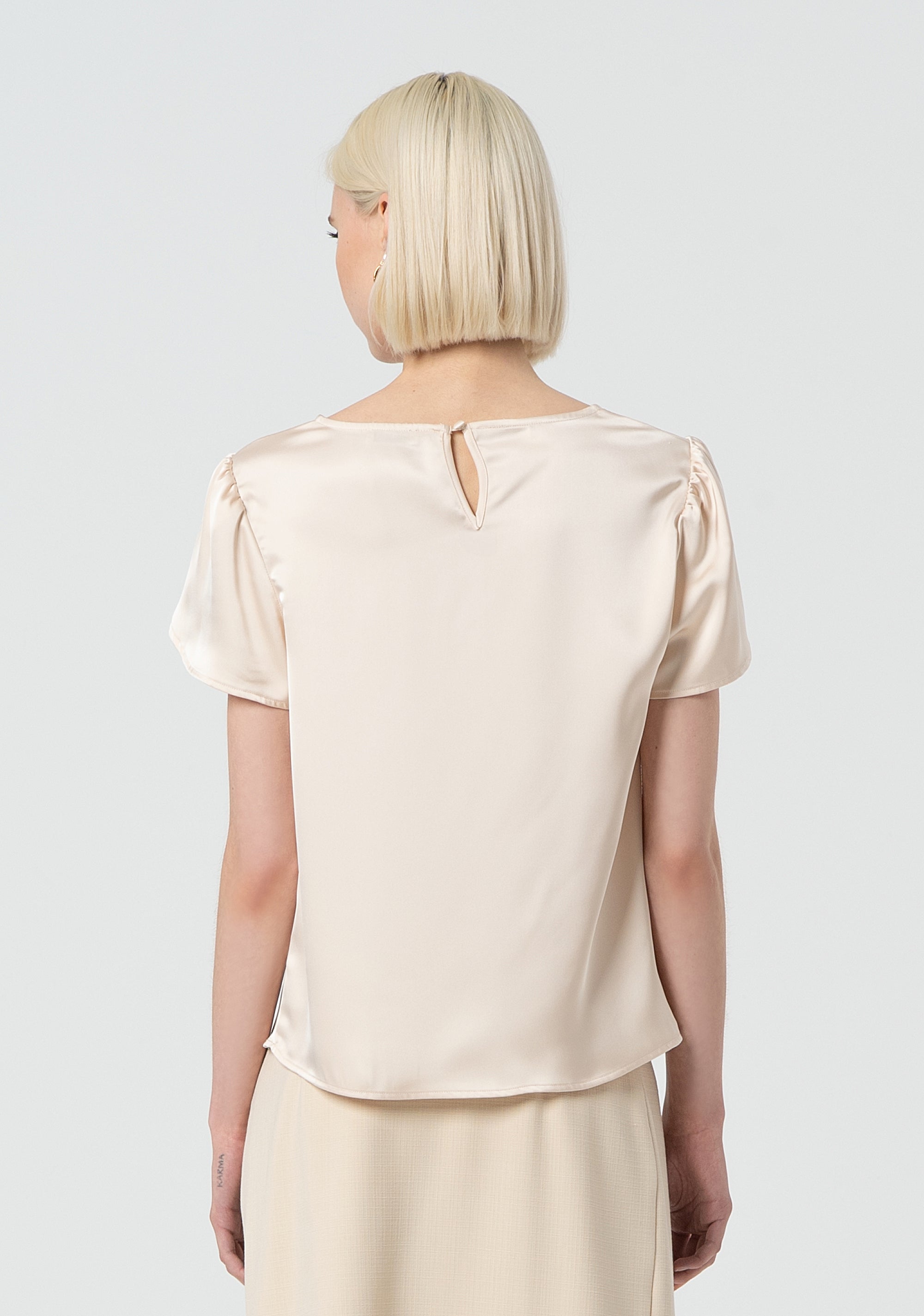 Top regular in raso FR25ST1014W73301-251 Fracomina