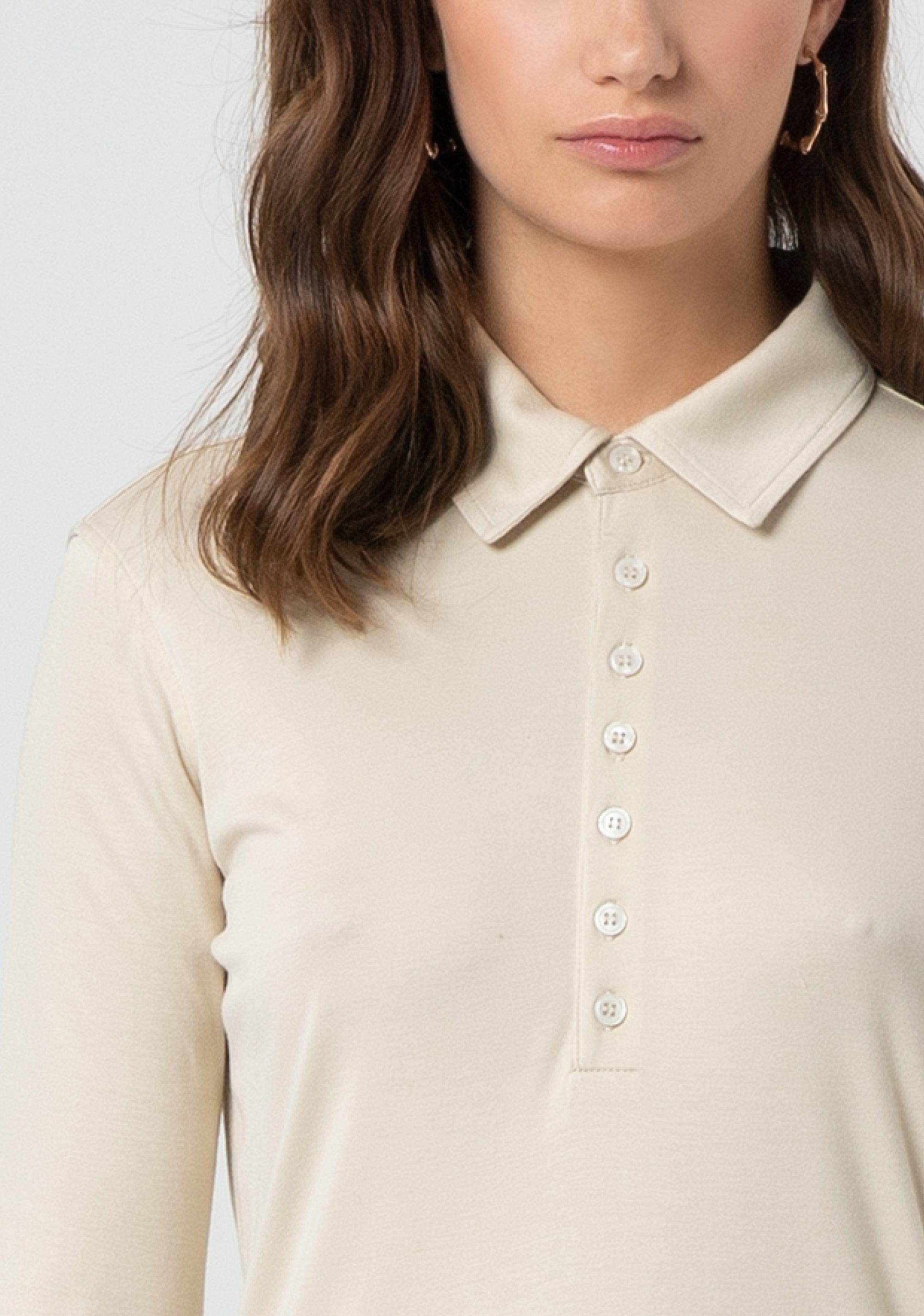 Polo regular in jersey con seta FR25ST3017J47801-108 Fracomina