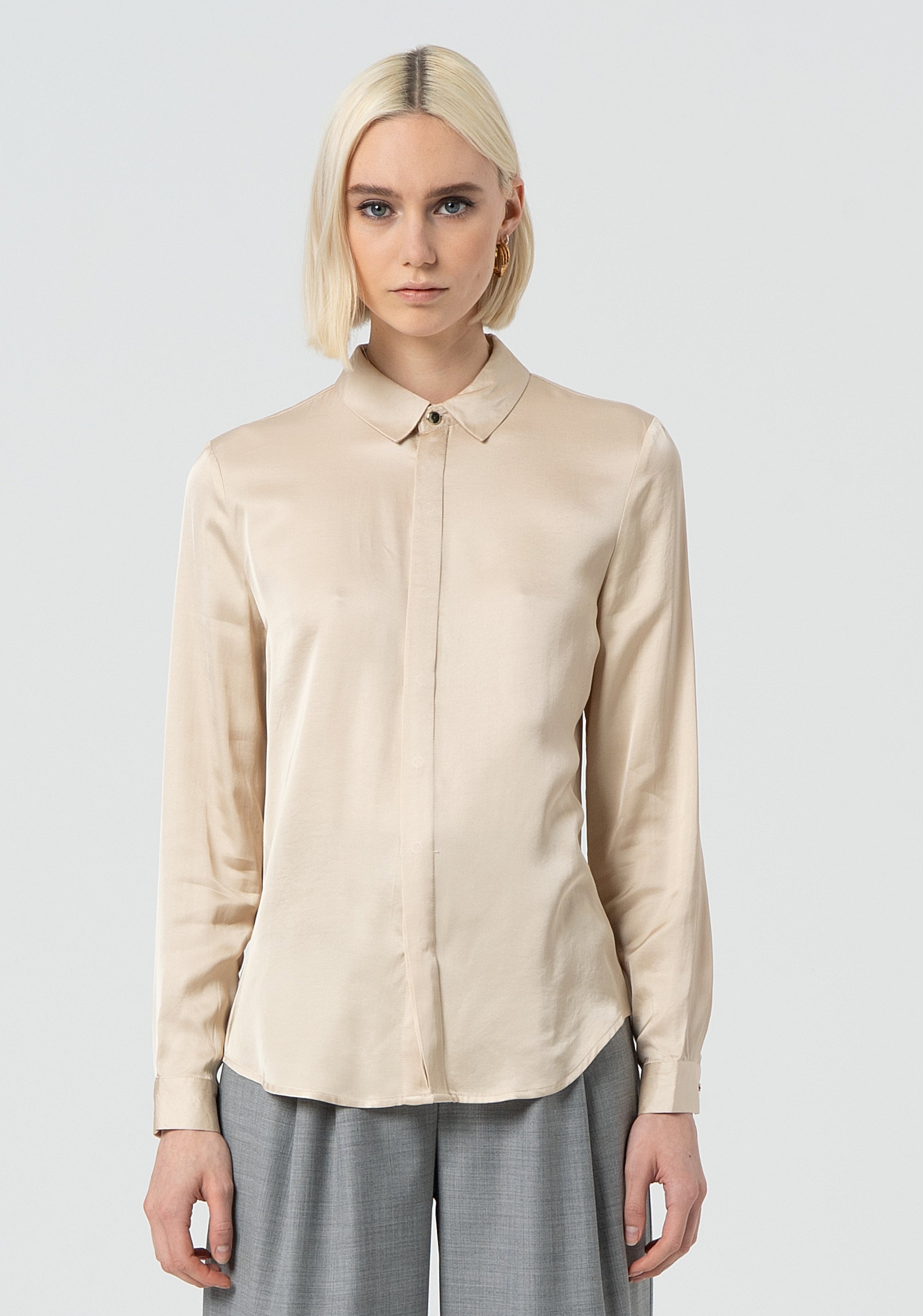 Camicia regular in raso FR25ST6008W73201-251 Fracomina