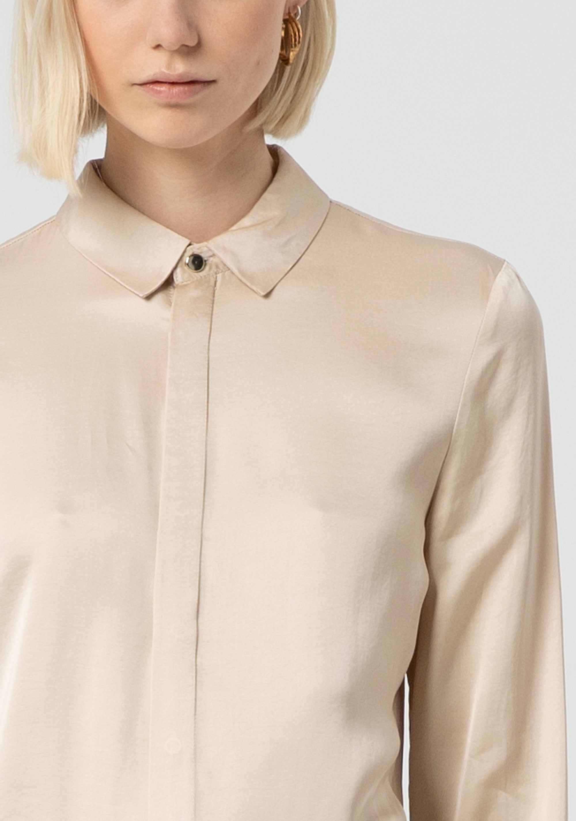 Camicia regular in raso FR25ST6008W73201-251 Fracomina