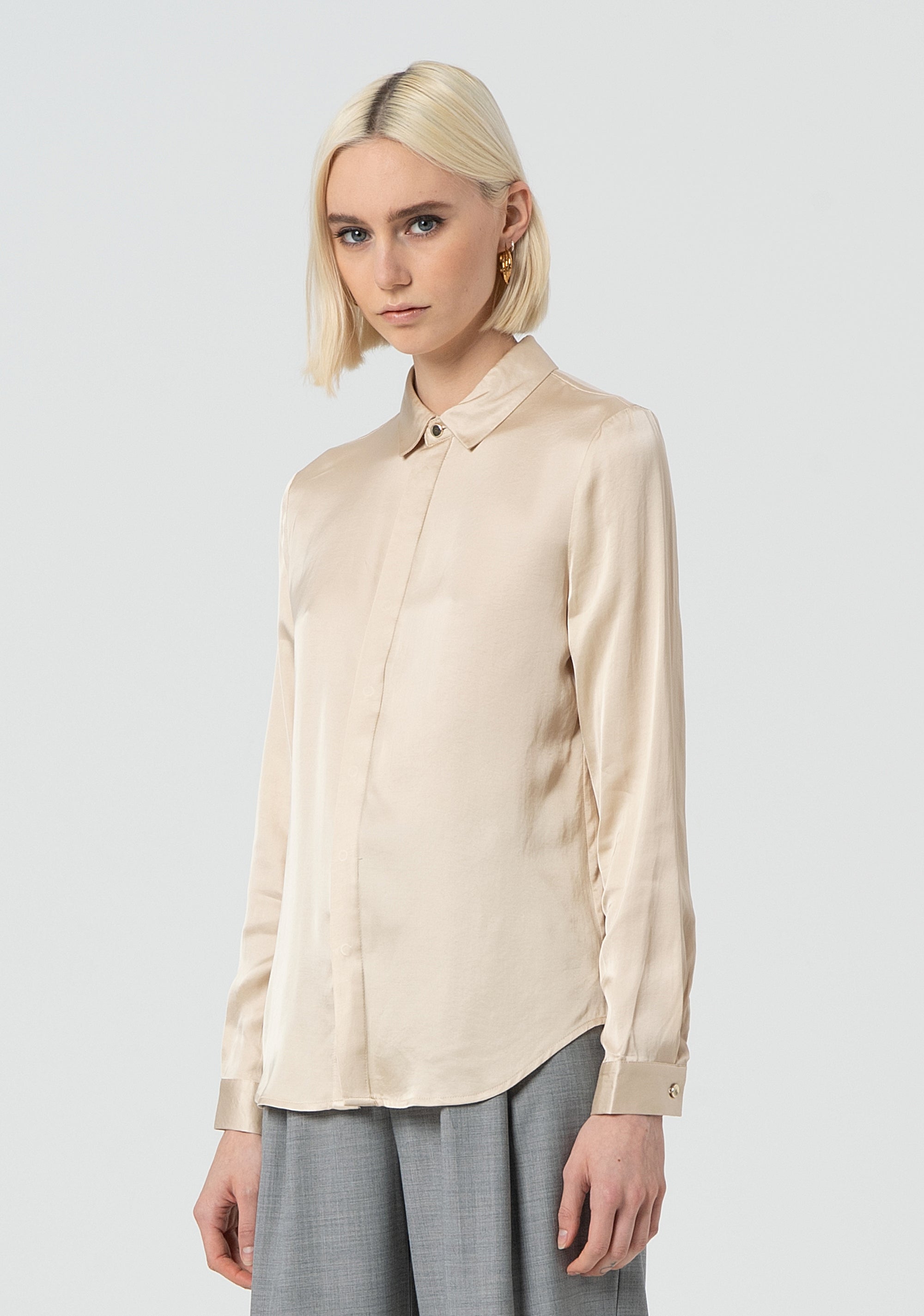 Camicia regular in raso FR25ST6008W73201-251 Fracomina