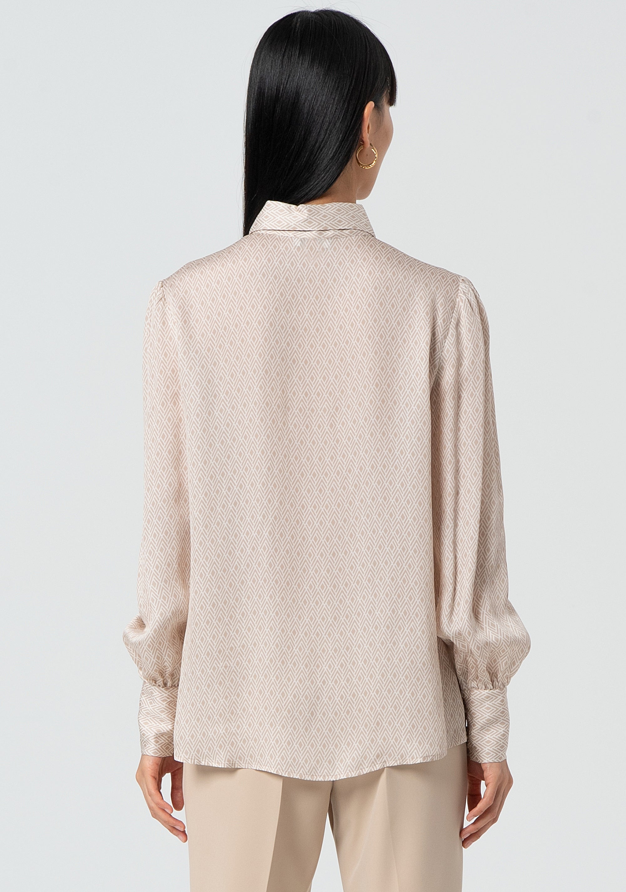 Camicia regular con stampa geometrica, FR25ST6021W774J7-541 Fracomina