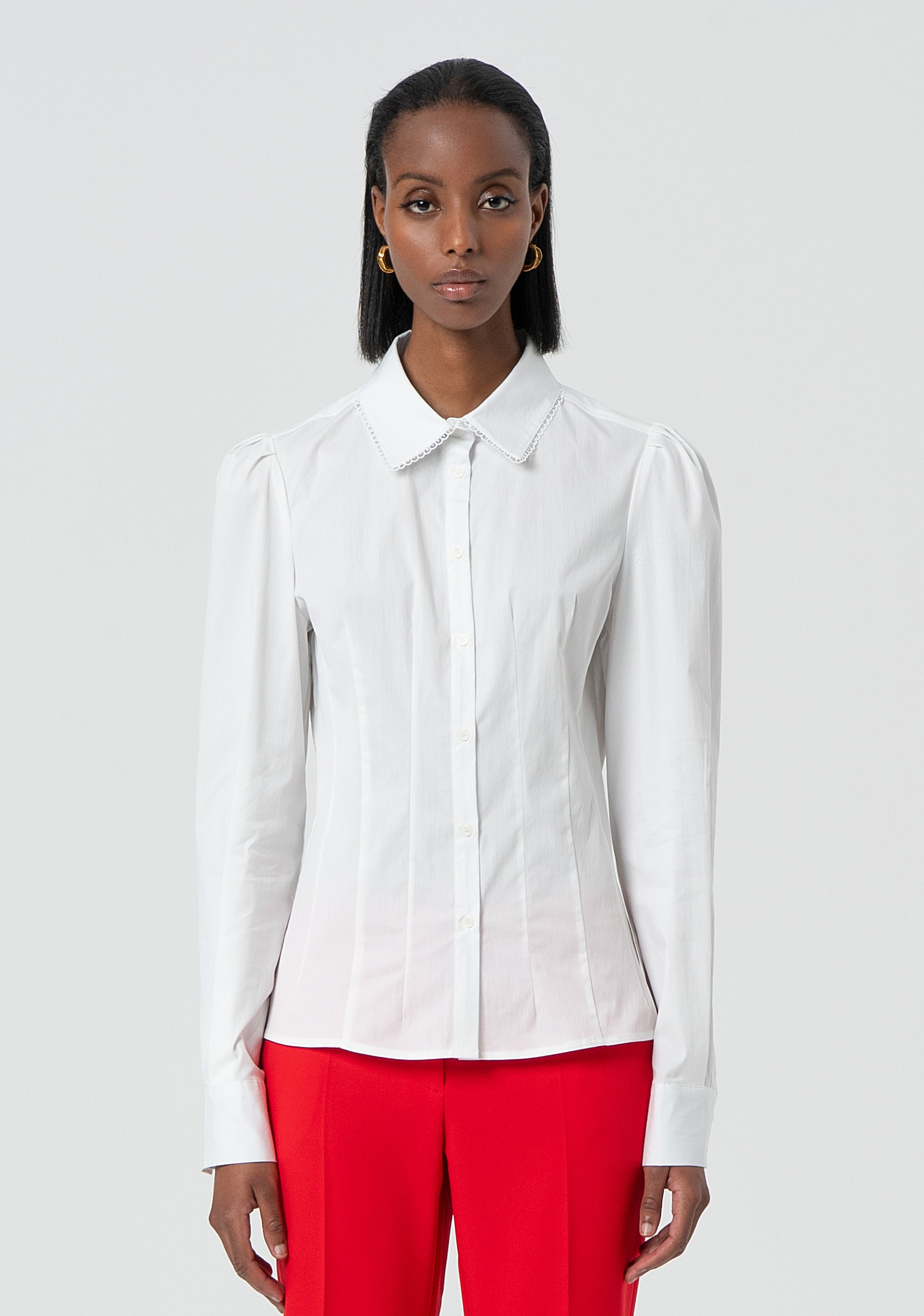 Camicia aderente in popeline FR25ST6032W52001-278 Fracomina