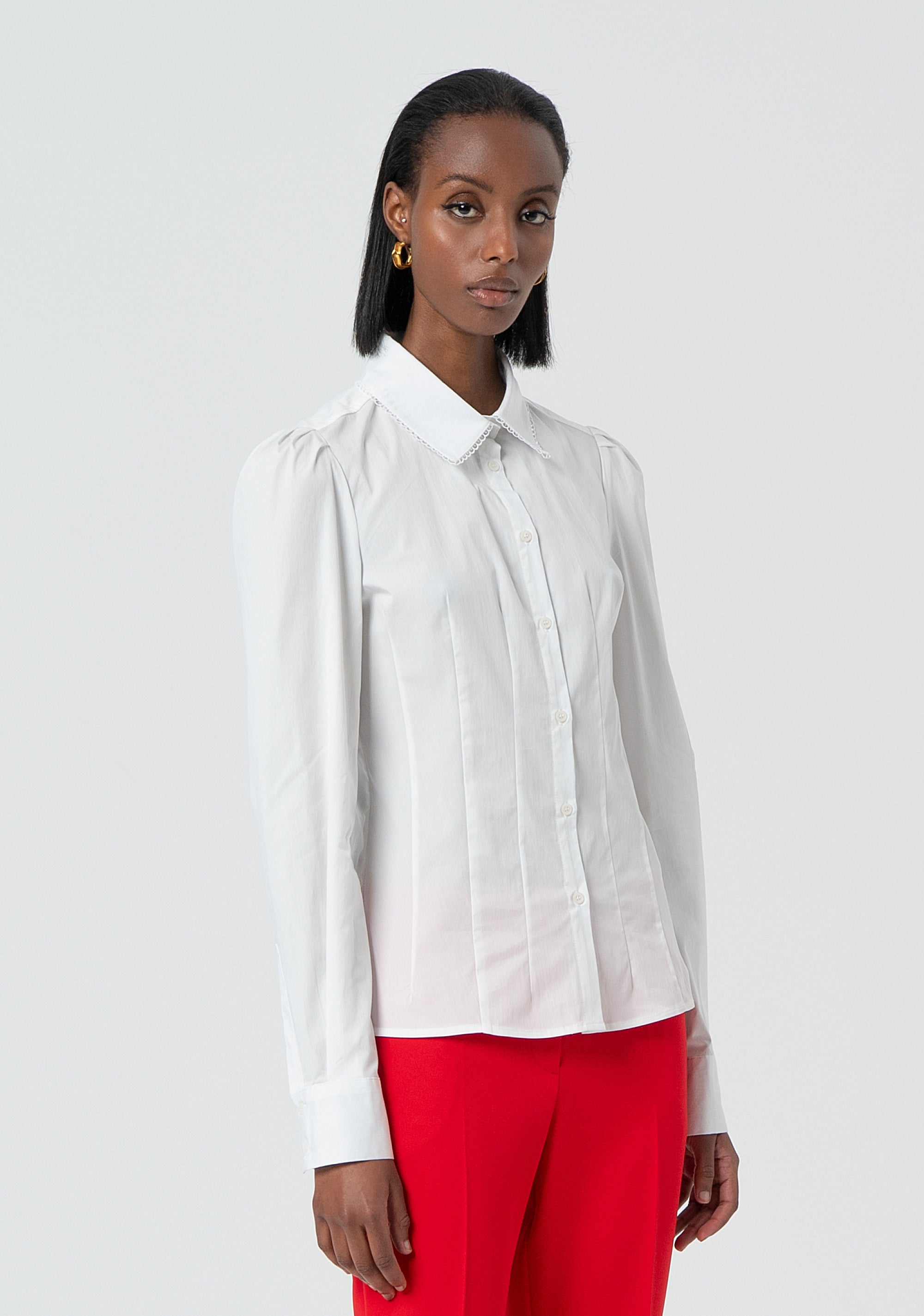 Camicia aderente in popeline FR25ST6032W52001-278 Fracomina