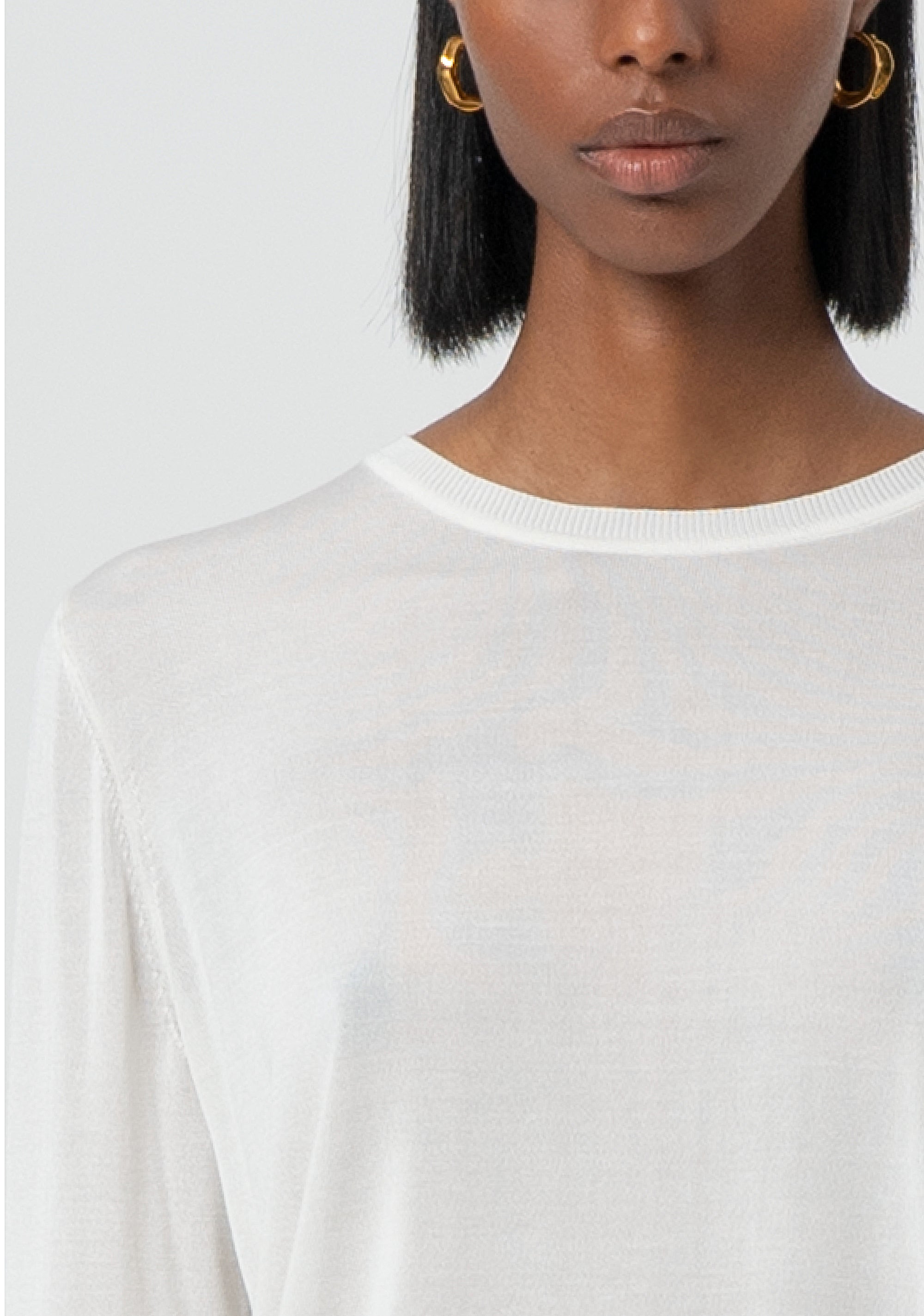 Maglia regular con seta FR25ST7005K54401-108 Fracomina