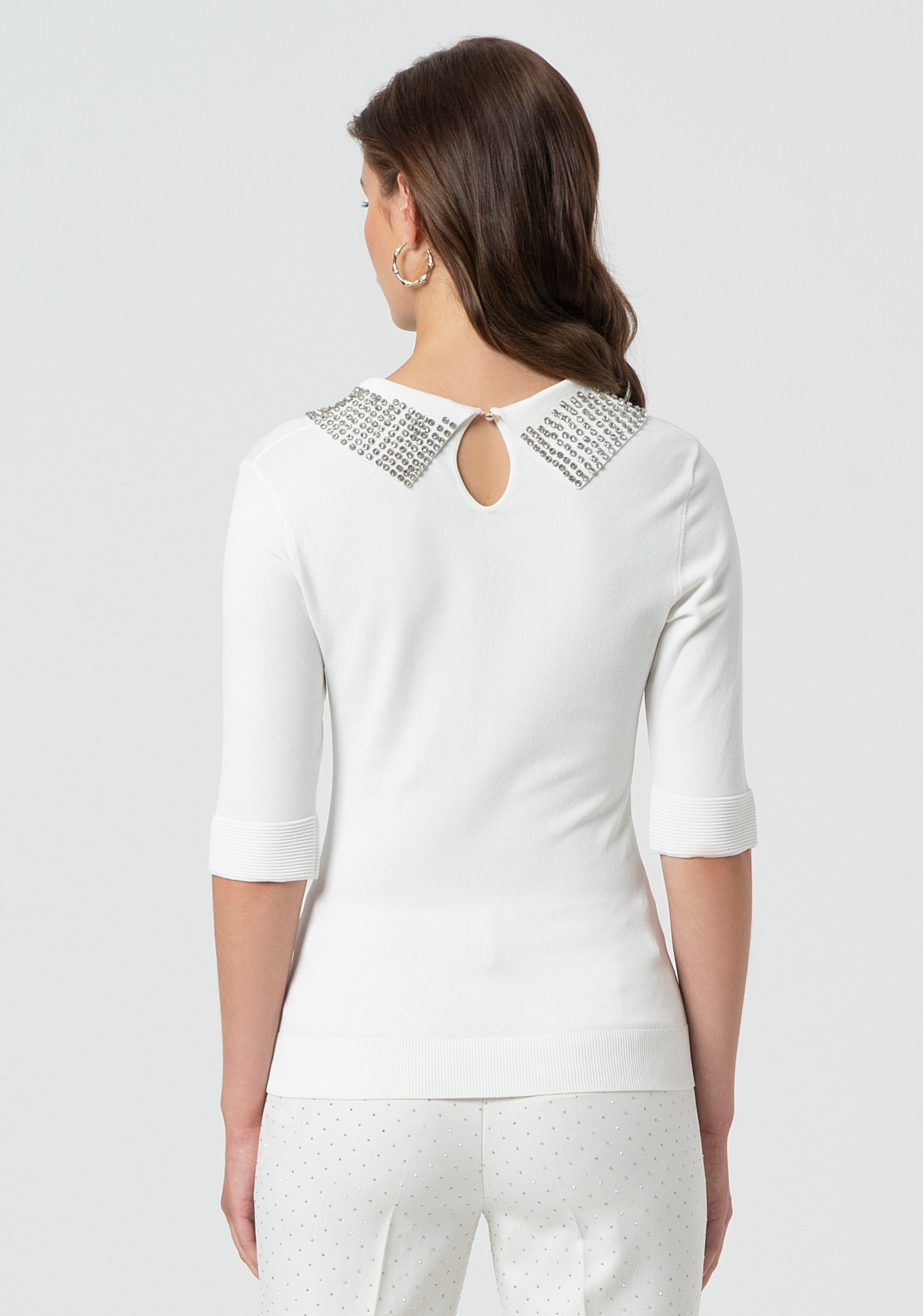 Polo aderente in maglia FR25ST7007K414R9-108 Fracomina