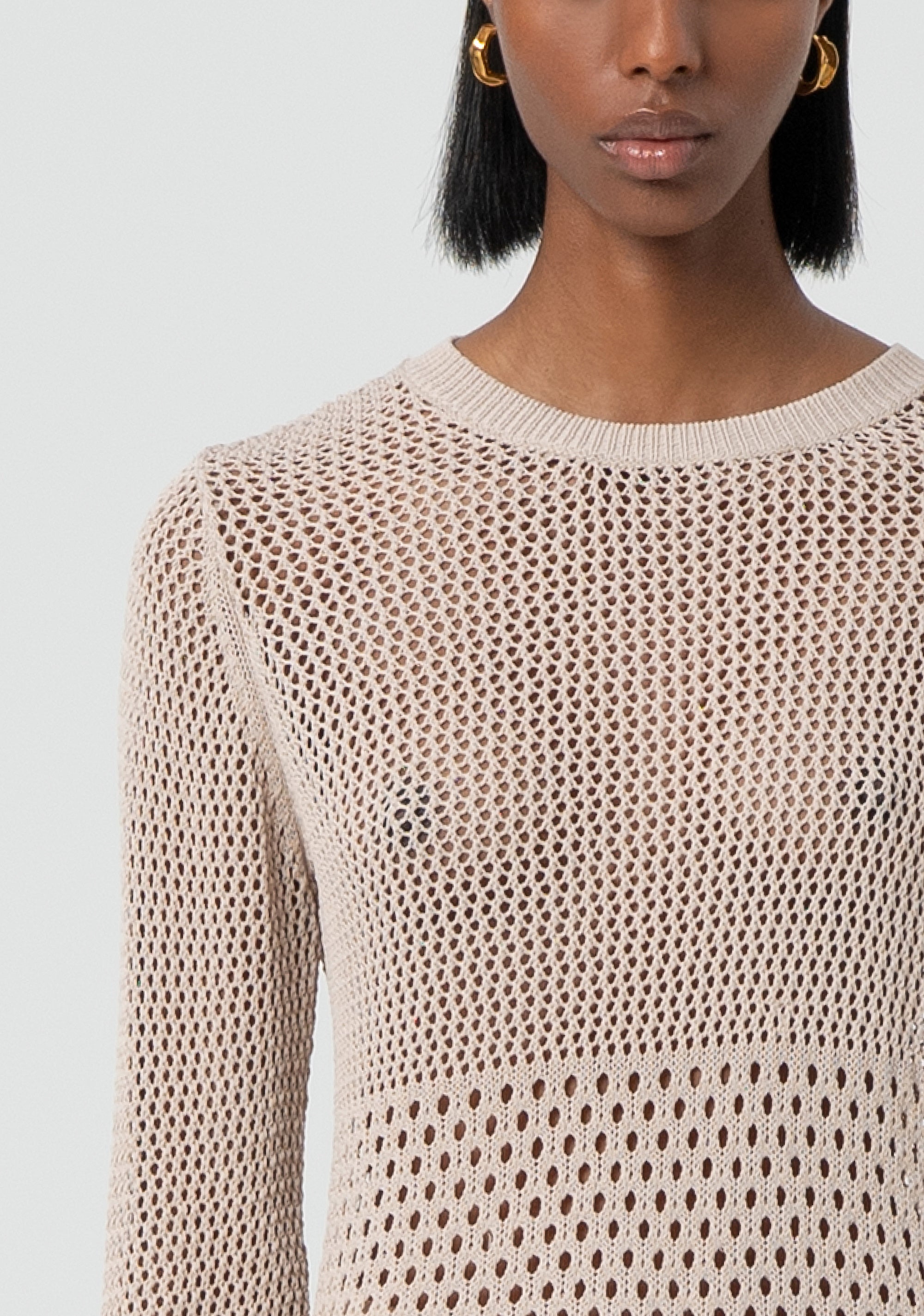 Maglia regular traforata FR25ST7027K41601-208 Fracomina