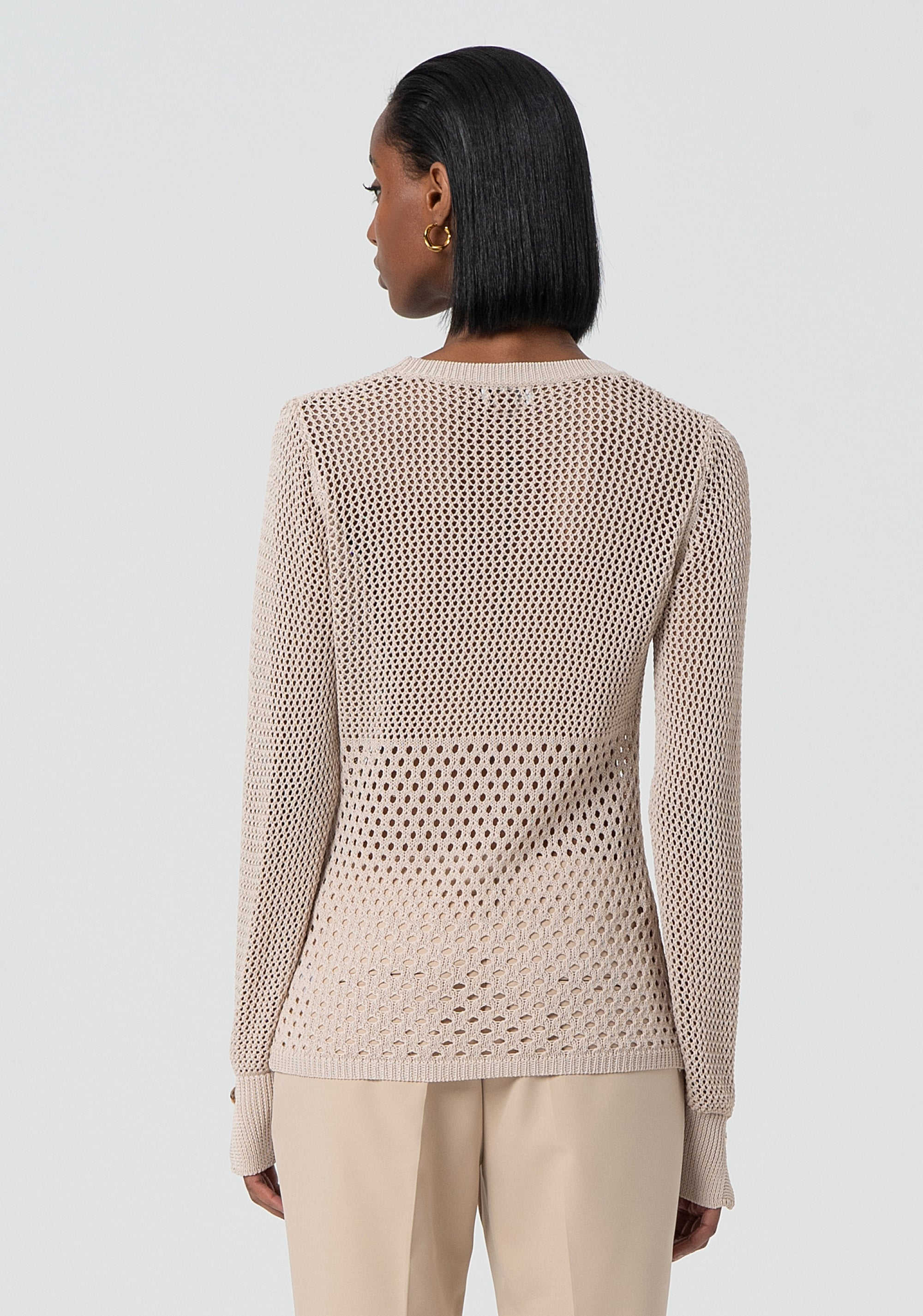Maglia regular traforata FR25ST7027K41601-208 Fracomina
