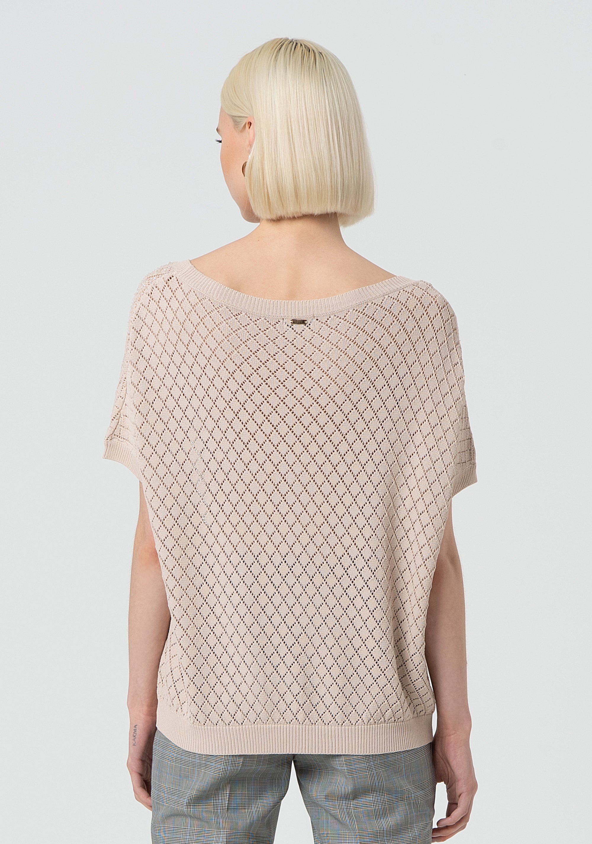 Maglia loose traforata FR25ST7031K417R9-T10 Fracomina