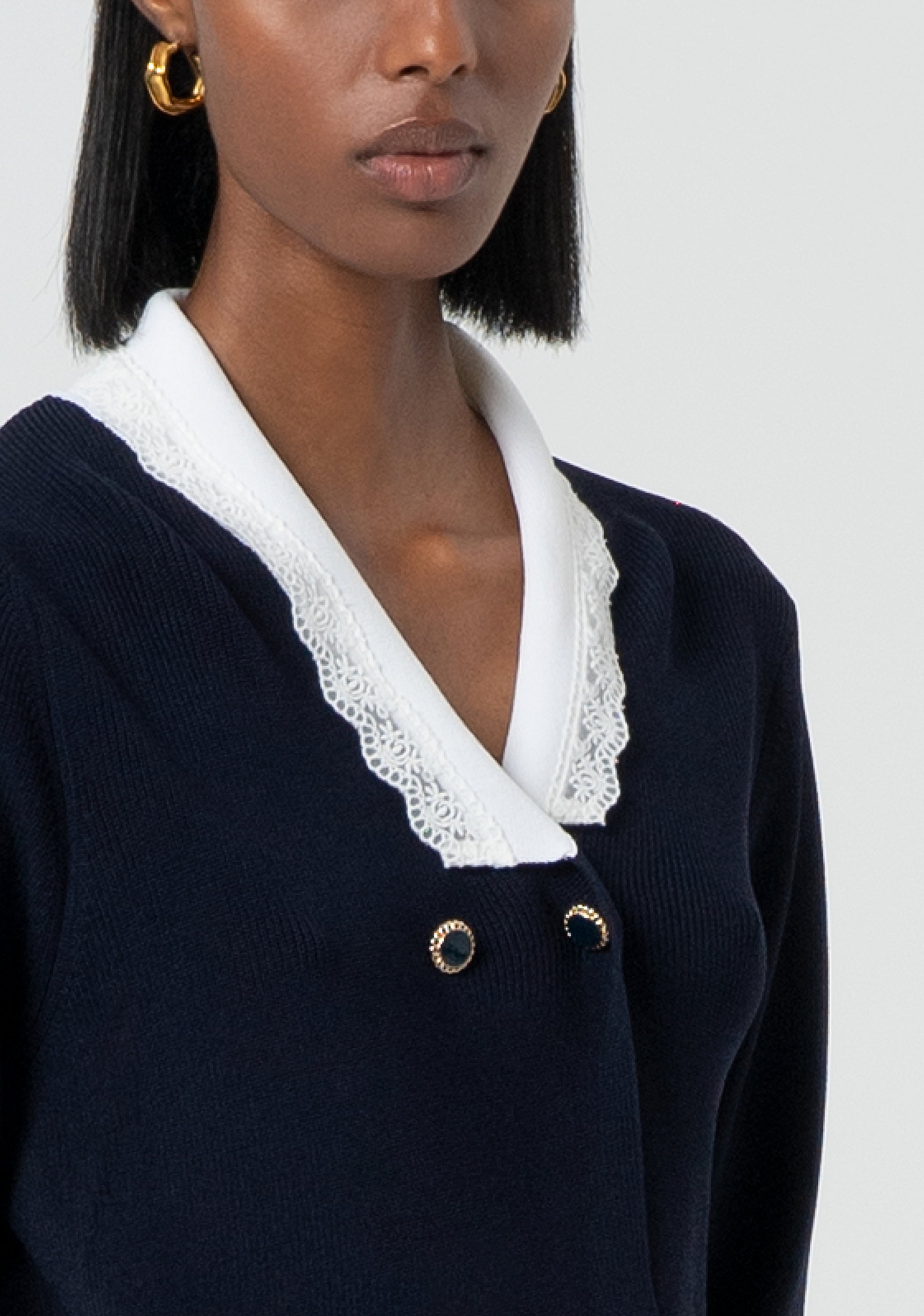 Cardigan regular doppiopetto FR25ST8014K52401-968 Fracomina