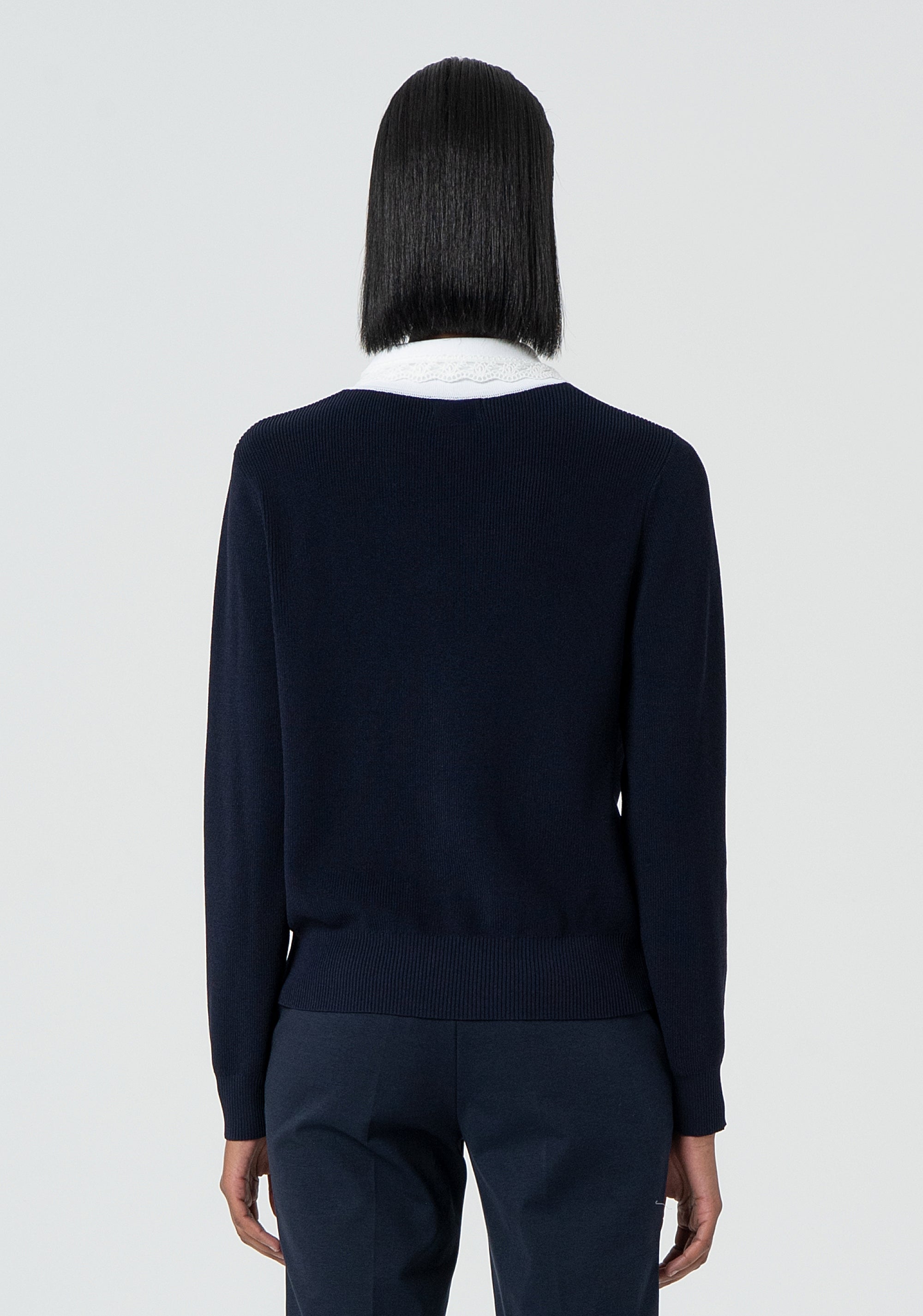 Cardigan regular doppiopetto FR25ST8014K52401-968 Fracomina