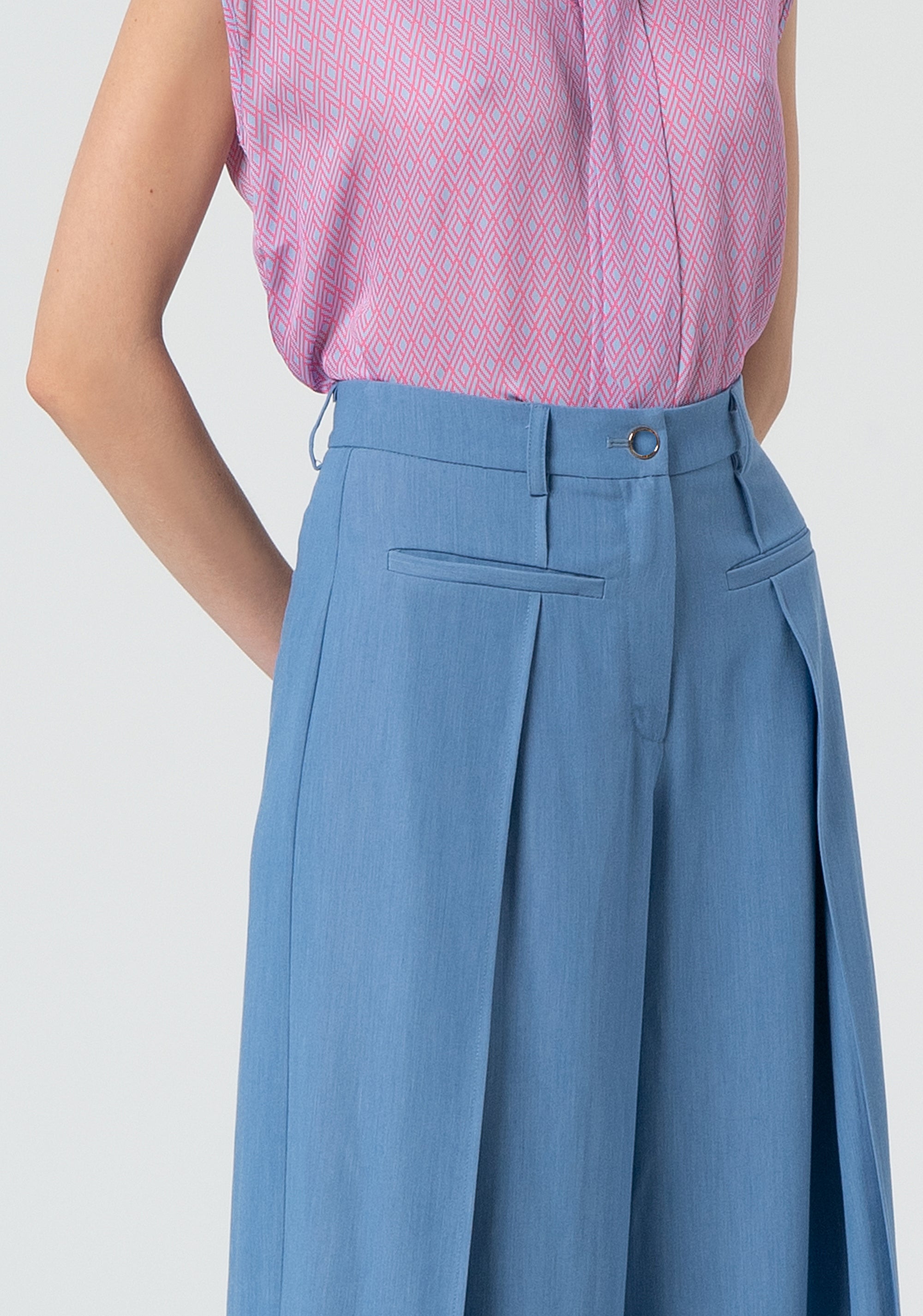 Pantalone a palazzo con vita regolare FR25SV3006W76001-R06 Fracomina