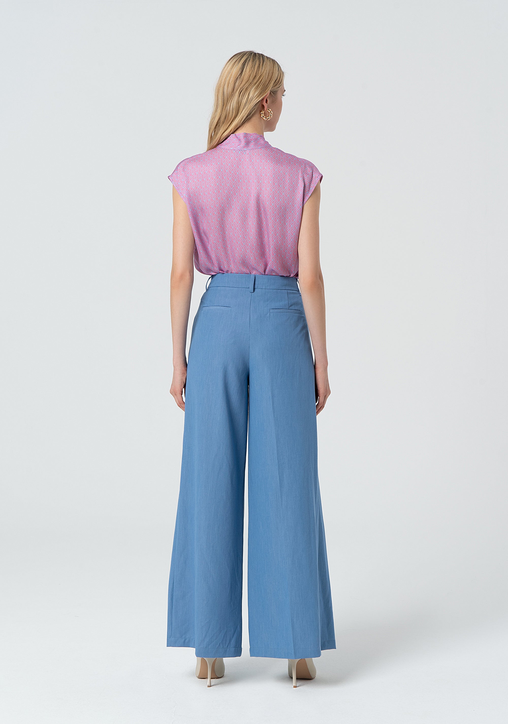 Pantalone a palazzo con vita regolare FR25SV3006W76001-R06 Fracomina