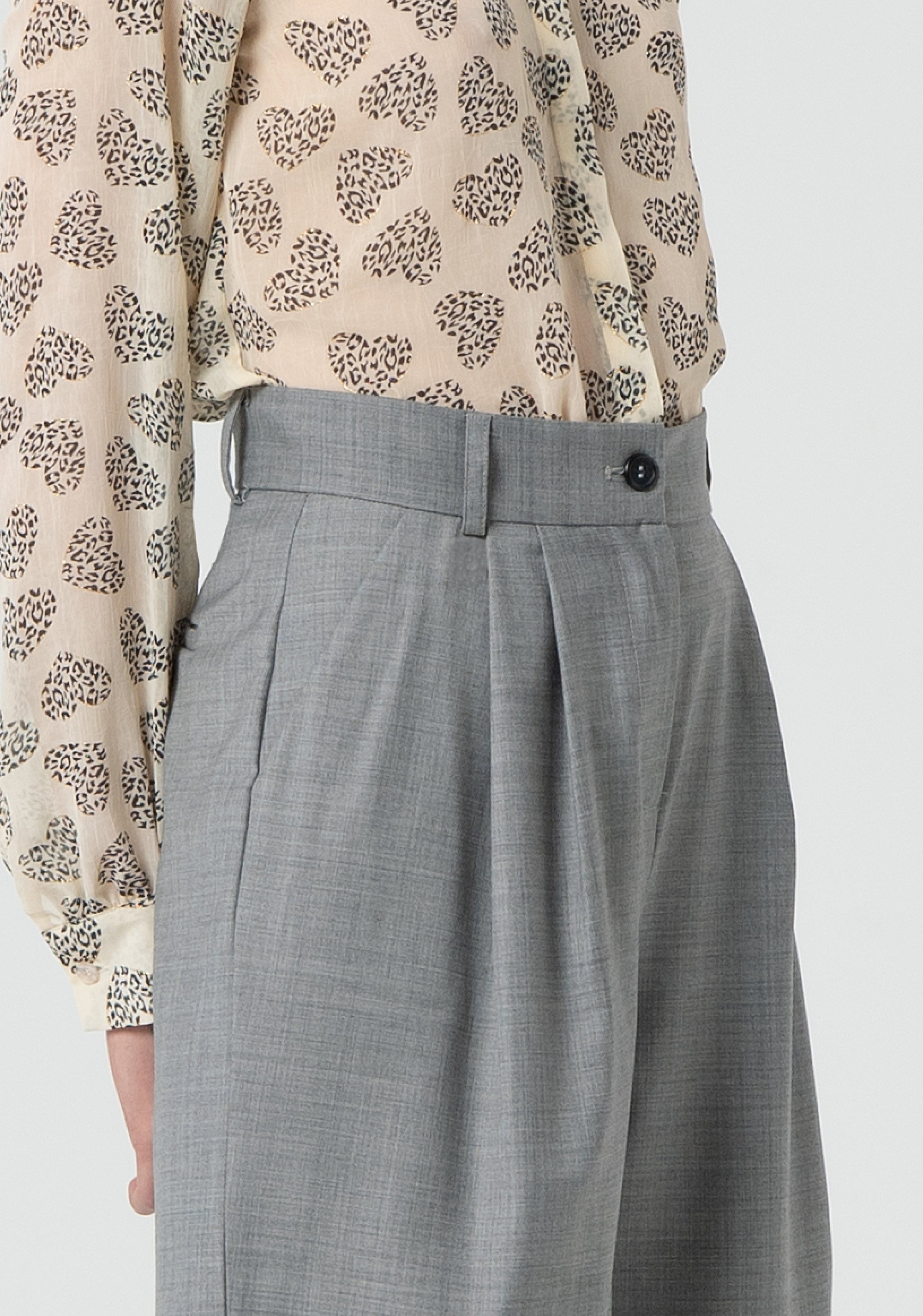 Pantalone a palazzo in fresco lana FR25SV3023W75901-T04 Fracomina