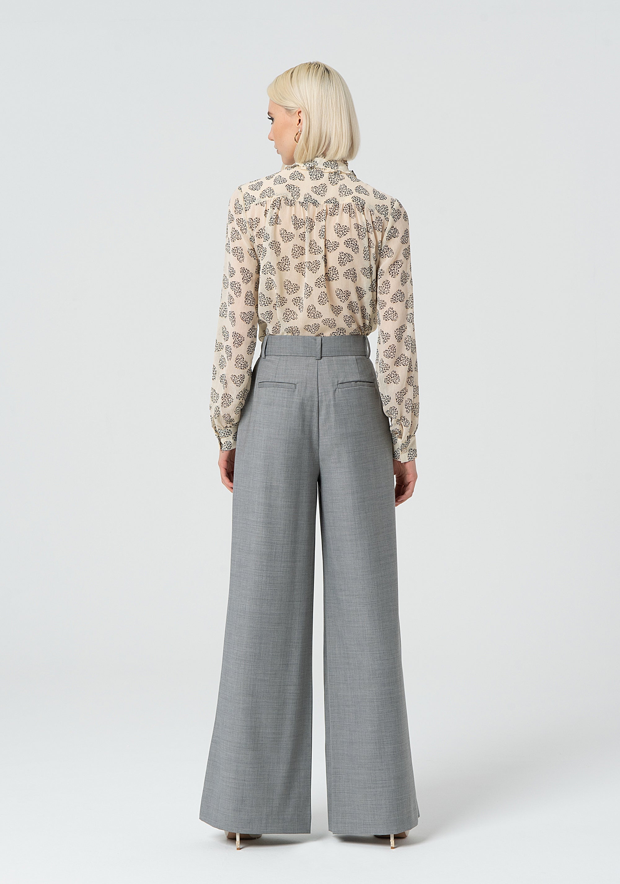 Pantalone a palazzo in fresco lana FR25SV3023W75901-T04 Fracomina