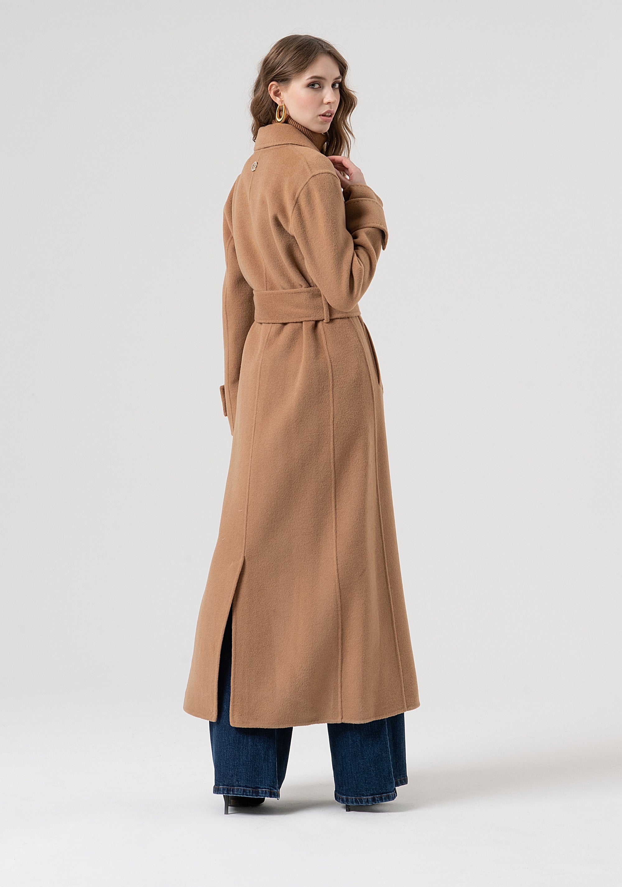 Cappotto regular lungo con lana FR25WC1001W80201-093 Fracomina
