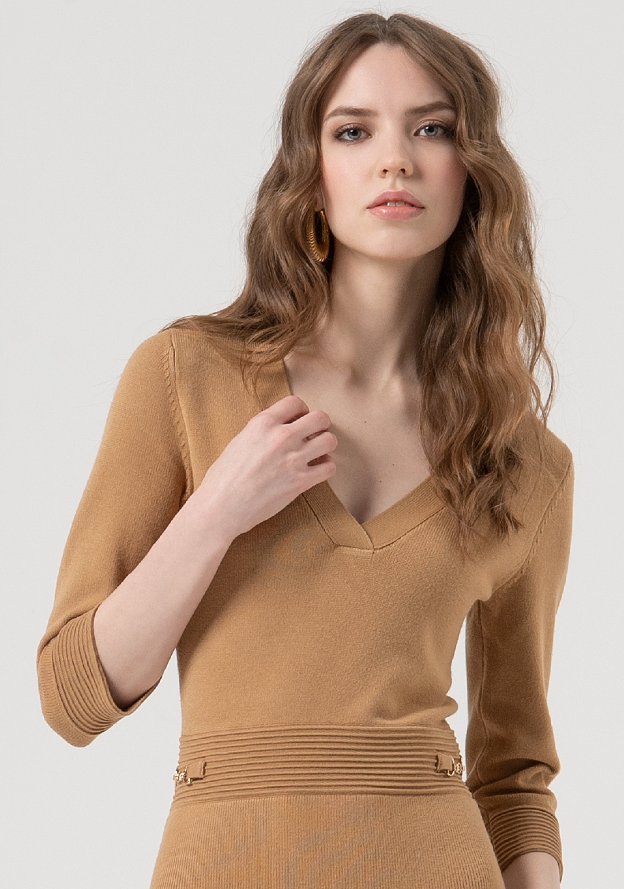 Abito slim mini in maglia FR25WD5002K55601-093 Fracomina