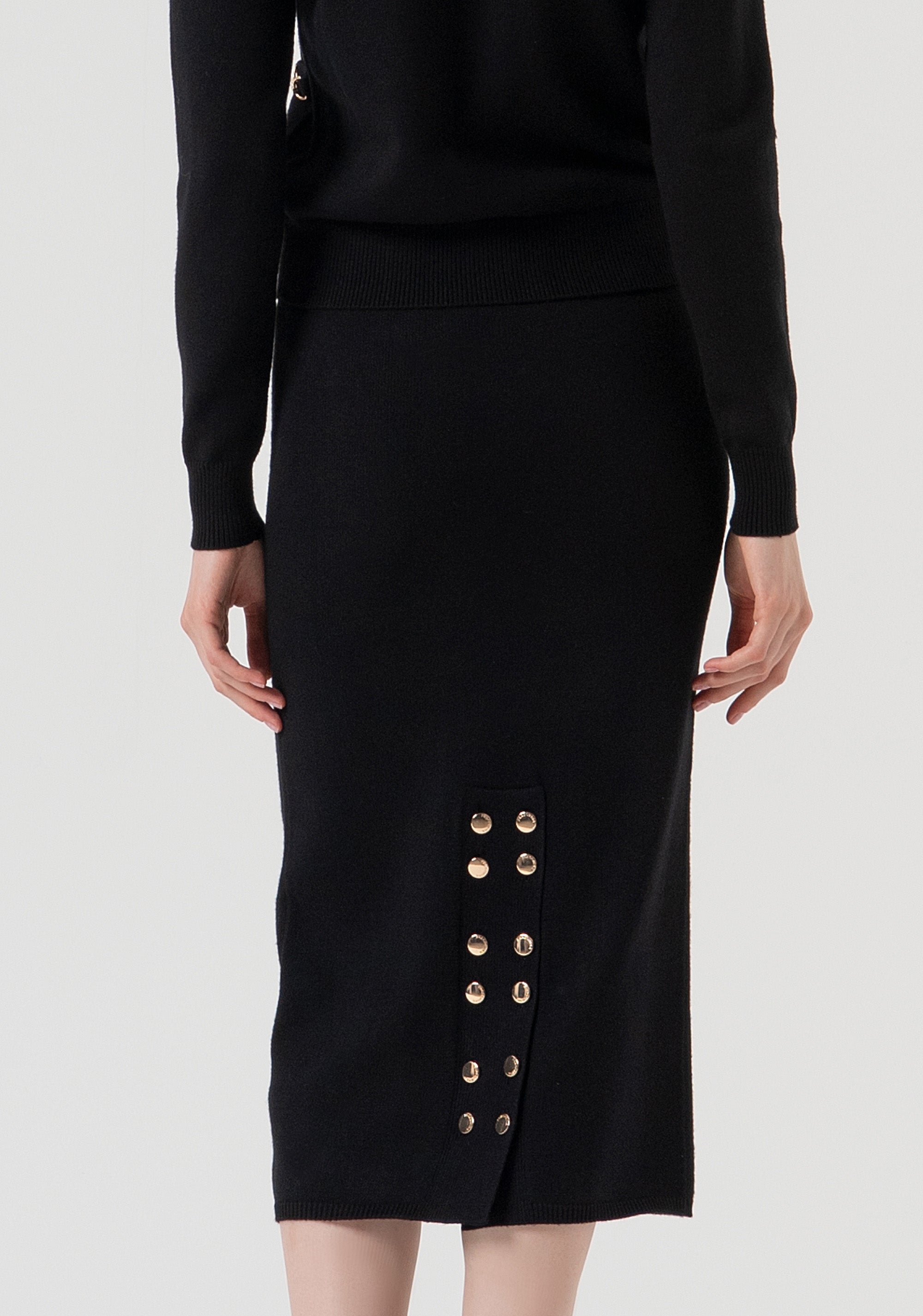 Gonna slim midi in maglia