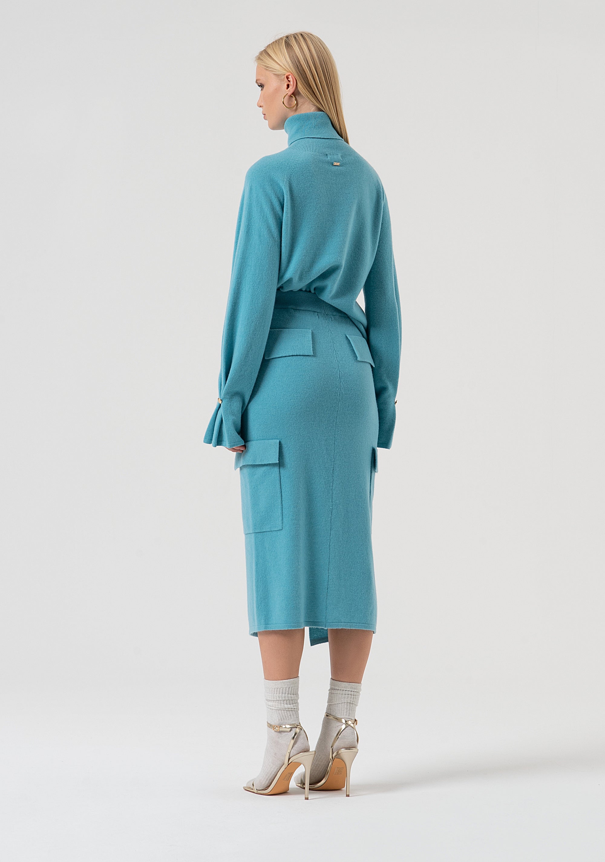 Gonna slim midi in maglia di lana FR25WG4014K47301-T57 Fracomina