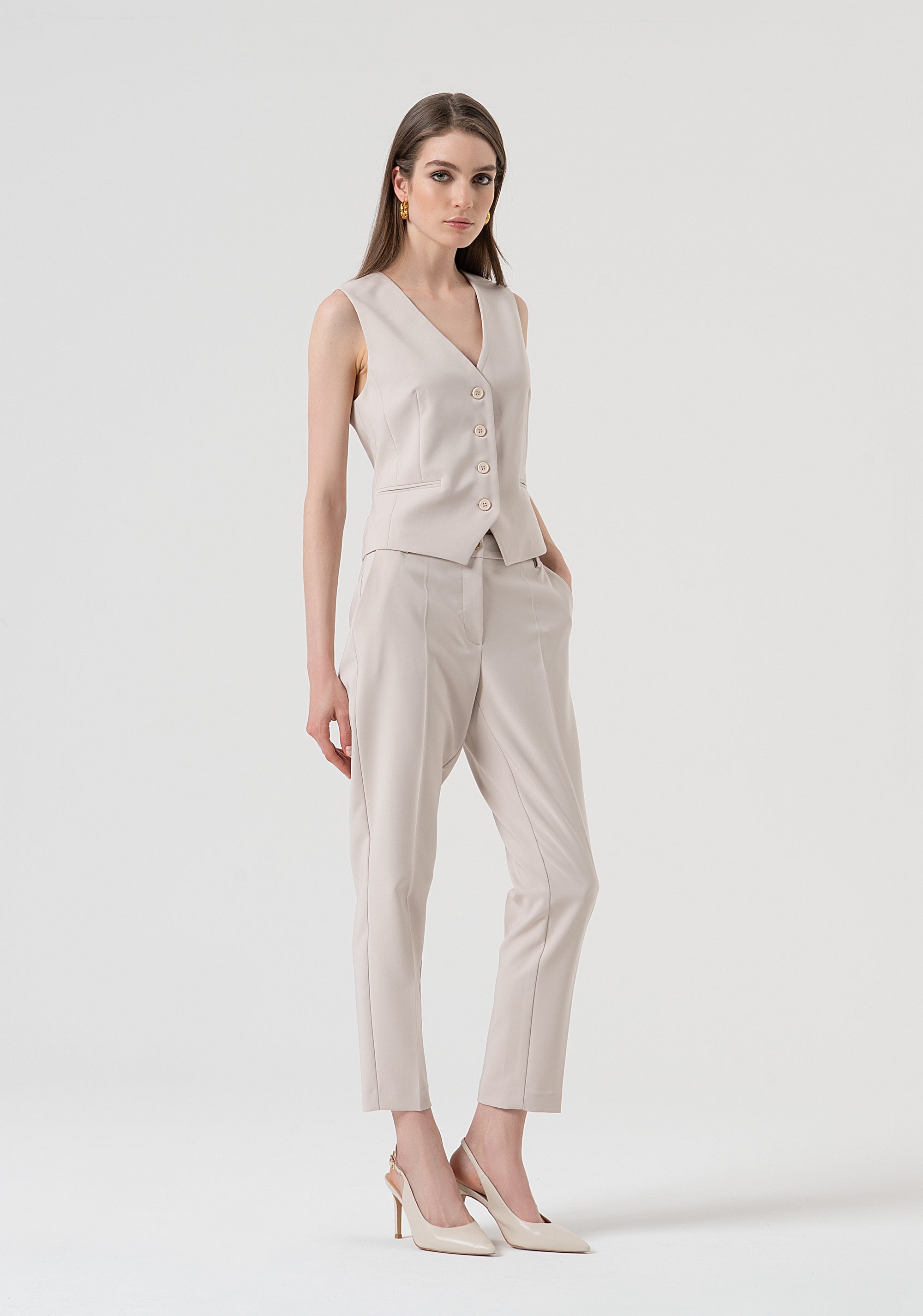 Gilet regular con scollo a V FR25WJ5001W42901-508 Fracomina