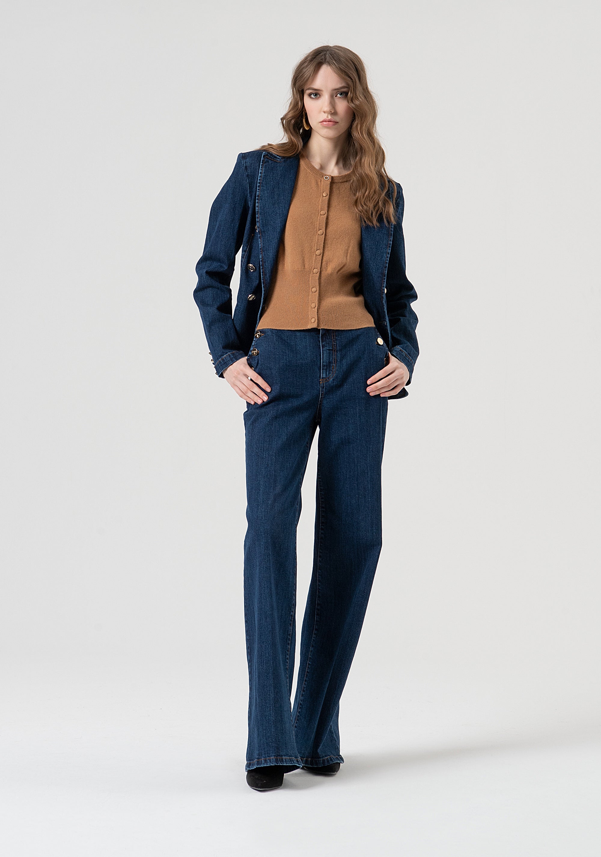 Gilet regular in maglia di lana FR25WJ5008K47301-E44 Fracomina