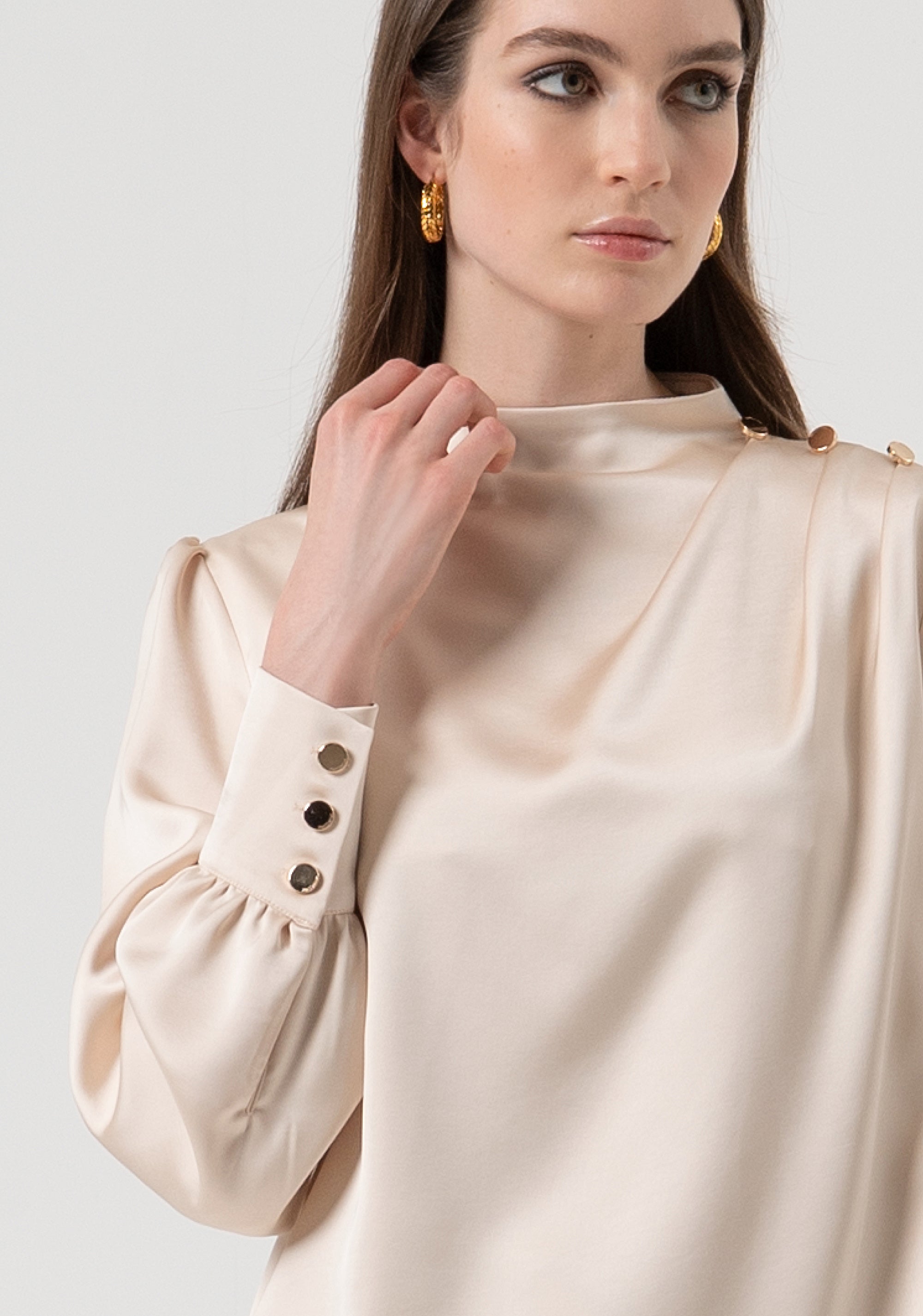 Blusa regular in raso FR25WT1020W41101-508 Fracomina