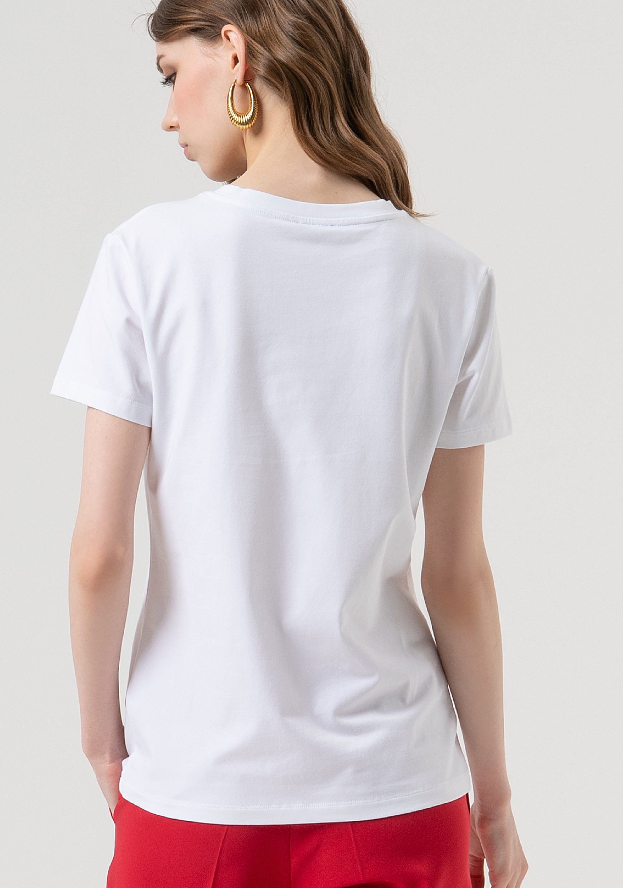 T-shirt regular in jersey di cotone FR25WT3004J40108-278 Fracomina