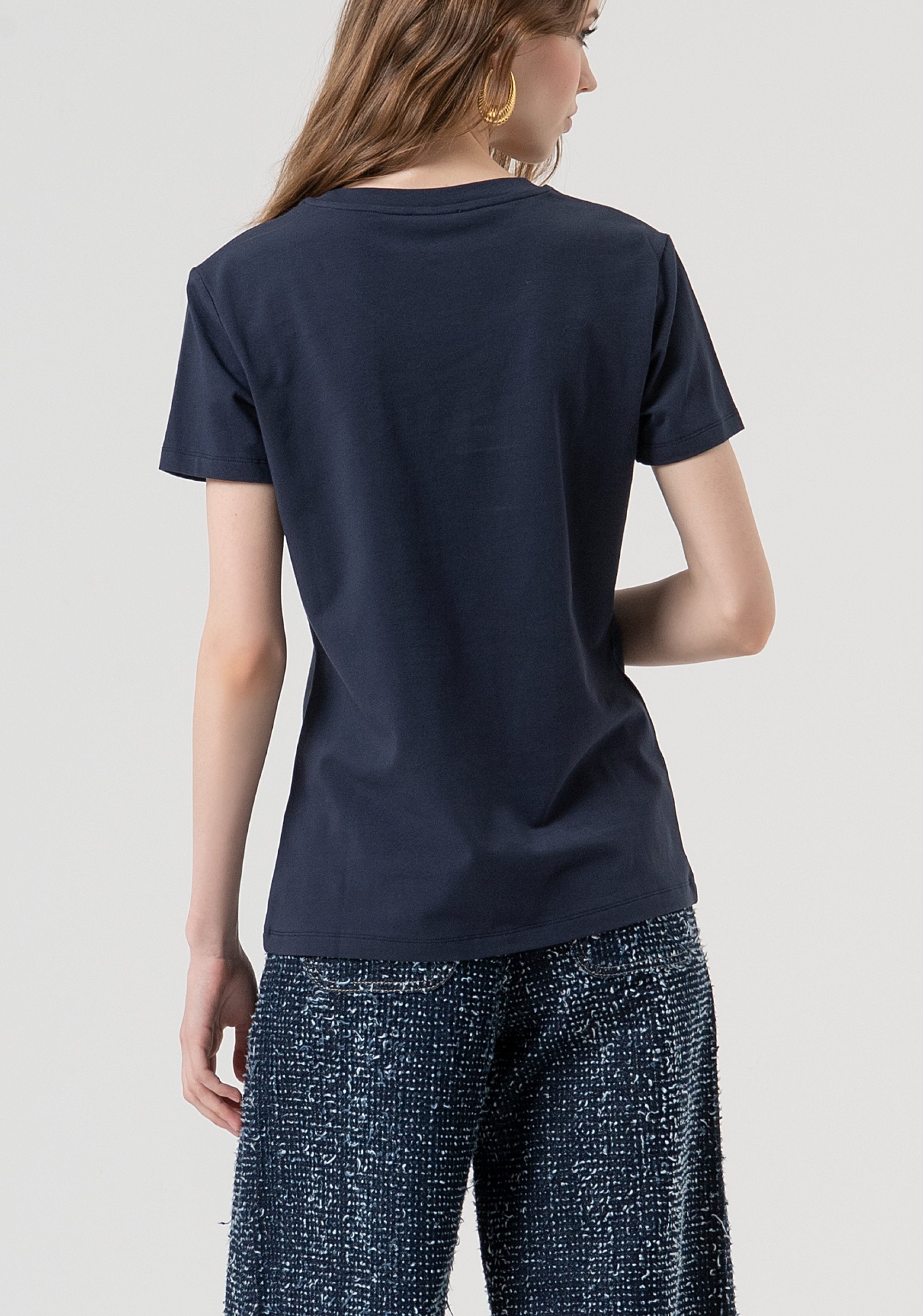T-shirt regular in jersey di cotone FR25WT3004J401N5-117 Fracomina