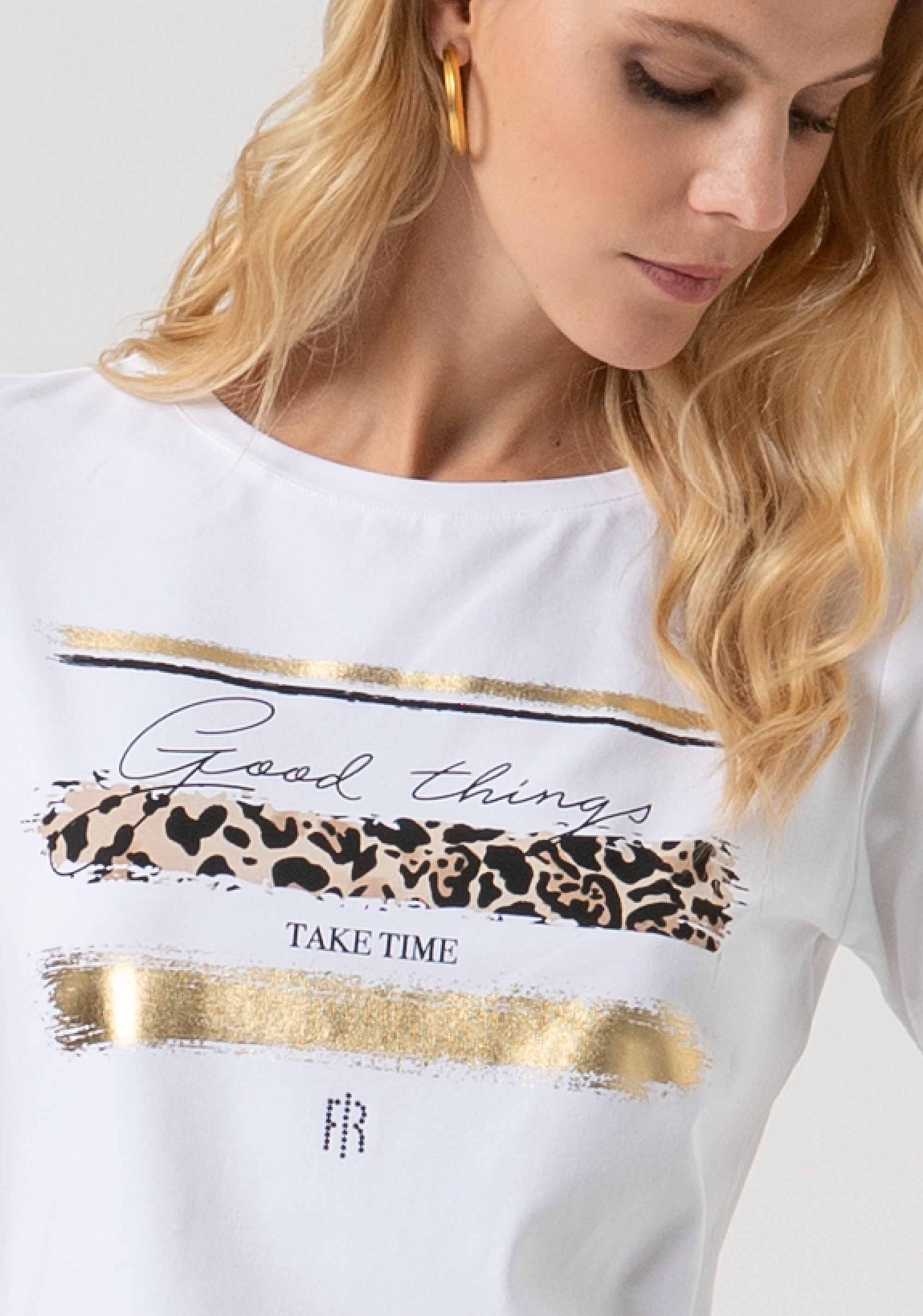 T-shirt regular in jersey di cotone FR25WT3010J40108-278 Fracomina