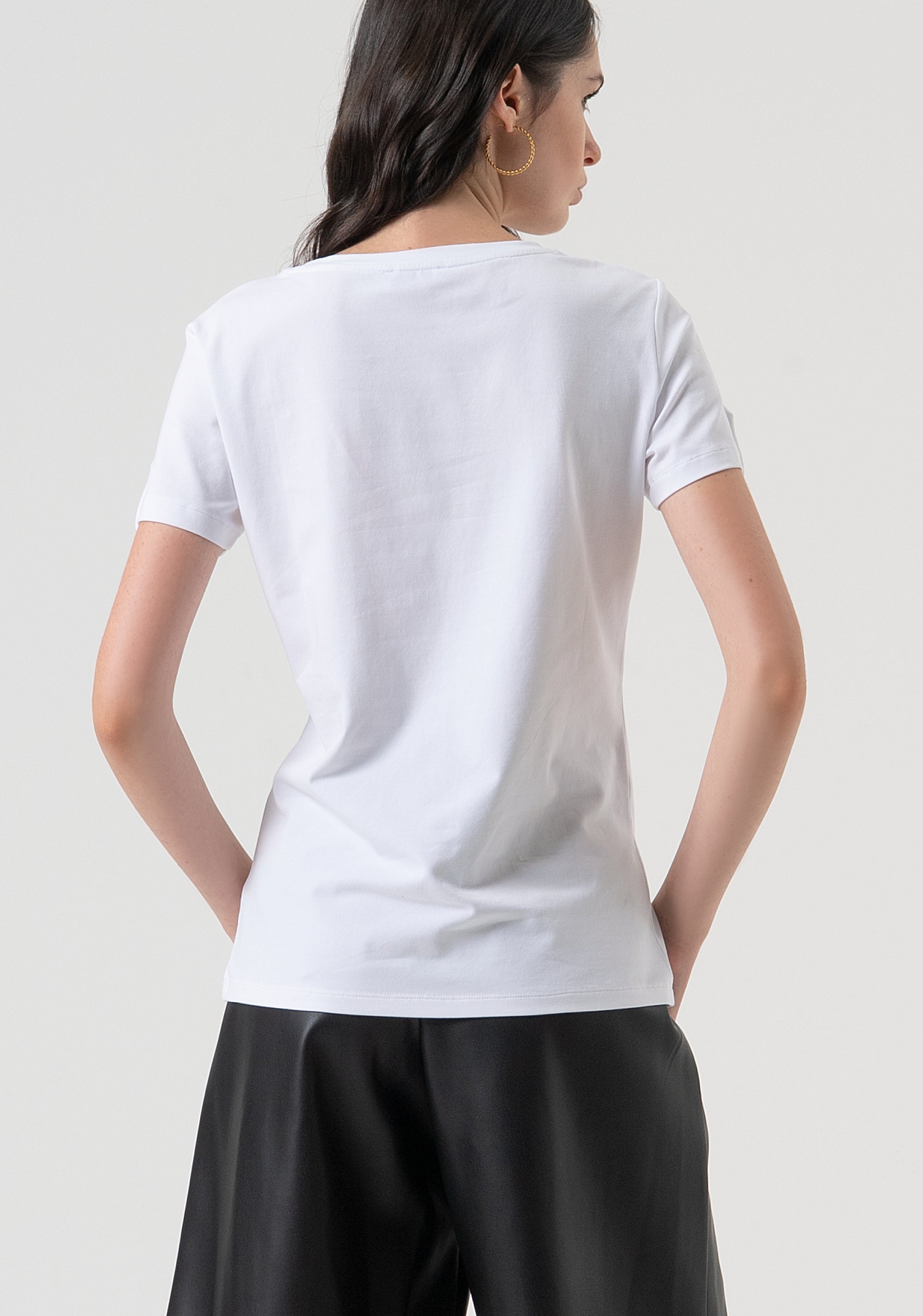 T-shirt regular in jersey di cotone FR25WT3010J401N5-278 Fracomina
